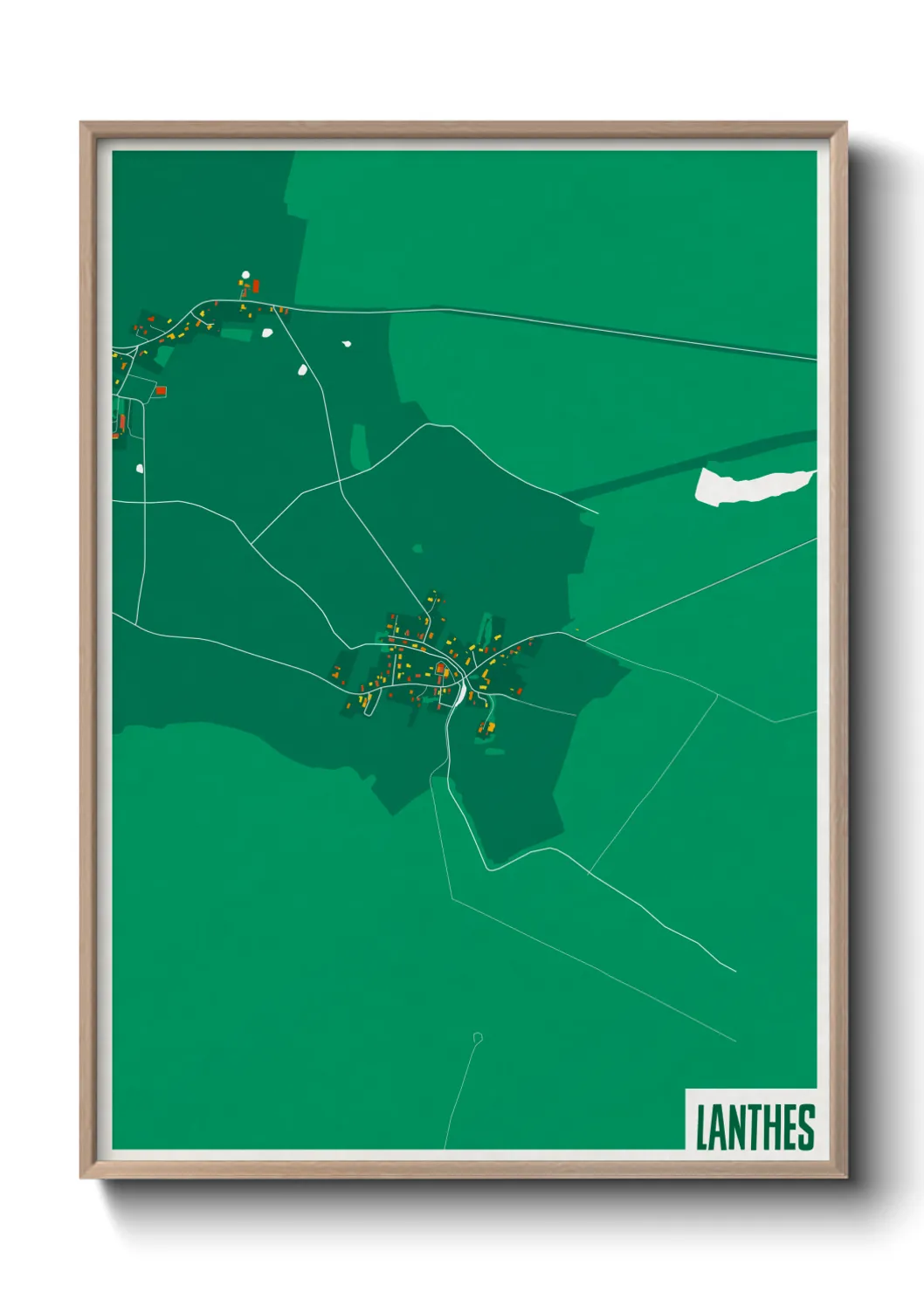 Une affiche de carte sur Lanthes