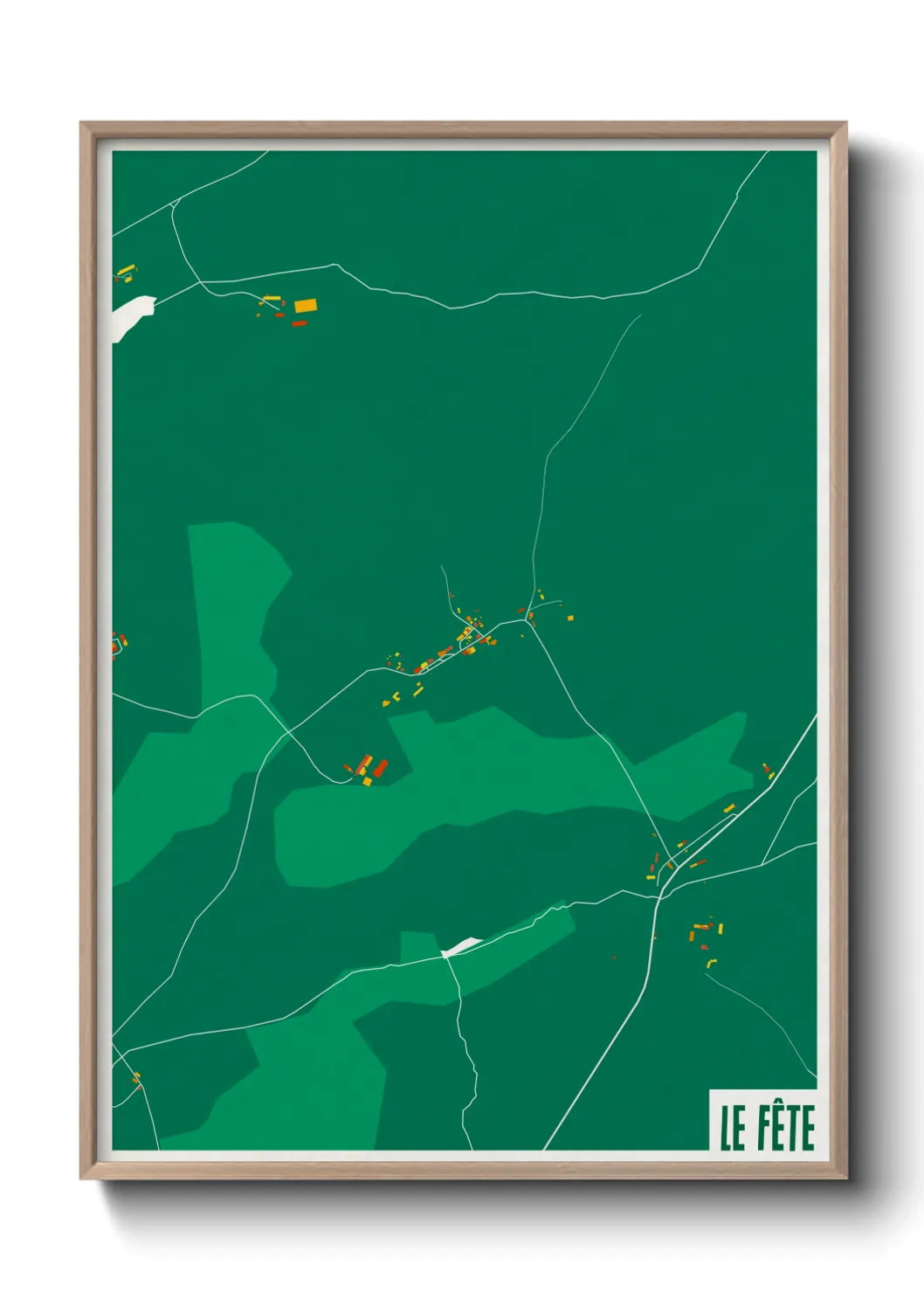 Une affiche de carte sur Le Fête