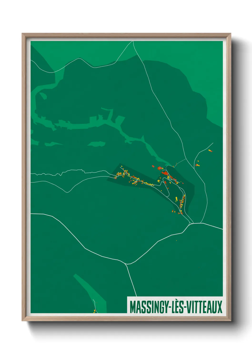 Un poster carteMassingy-lès-Vitteaux