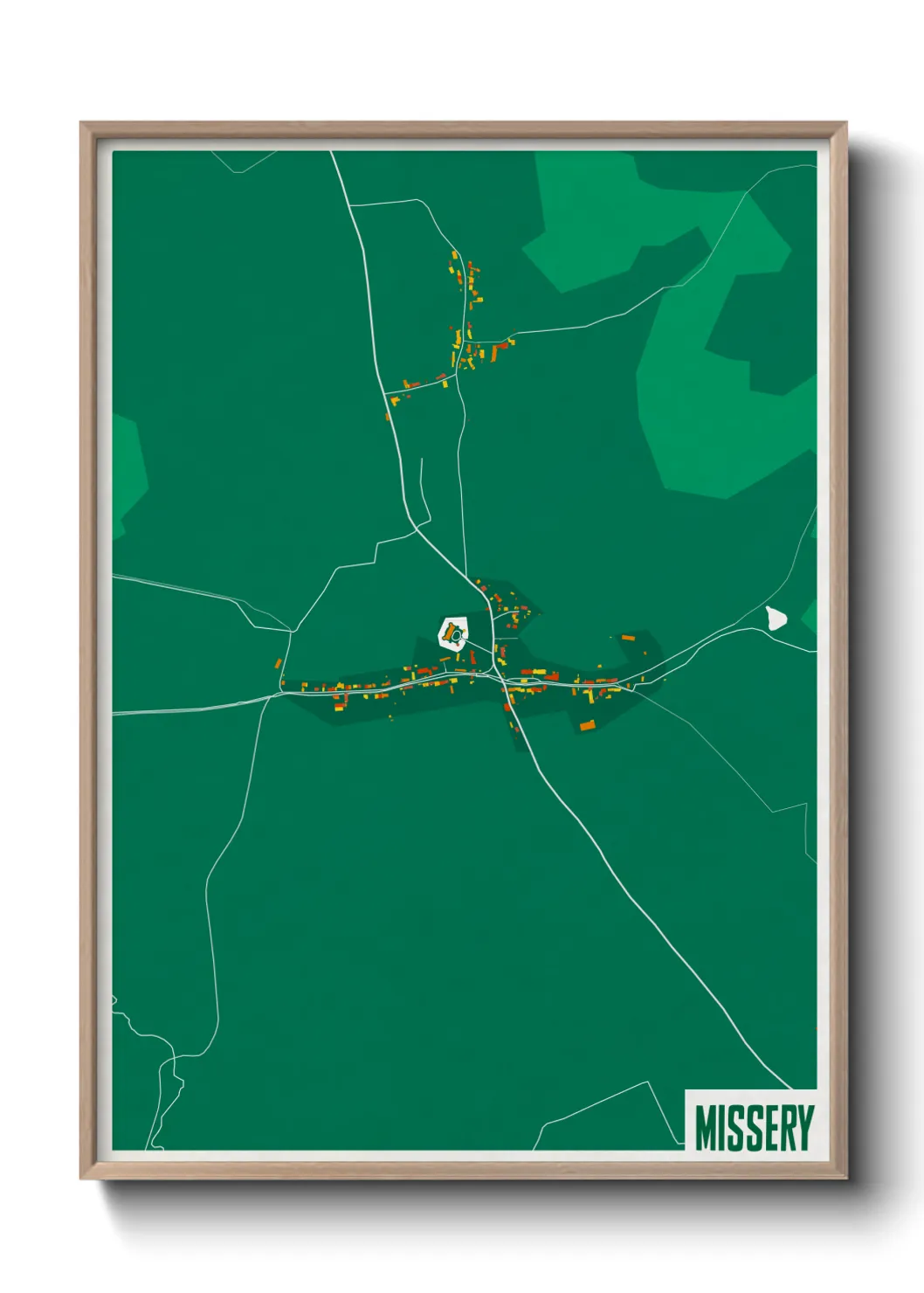 Une affiche de carte sur Missery