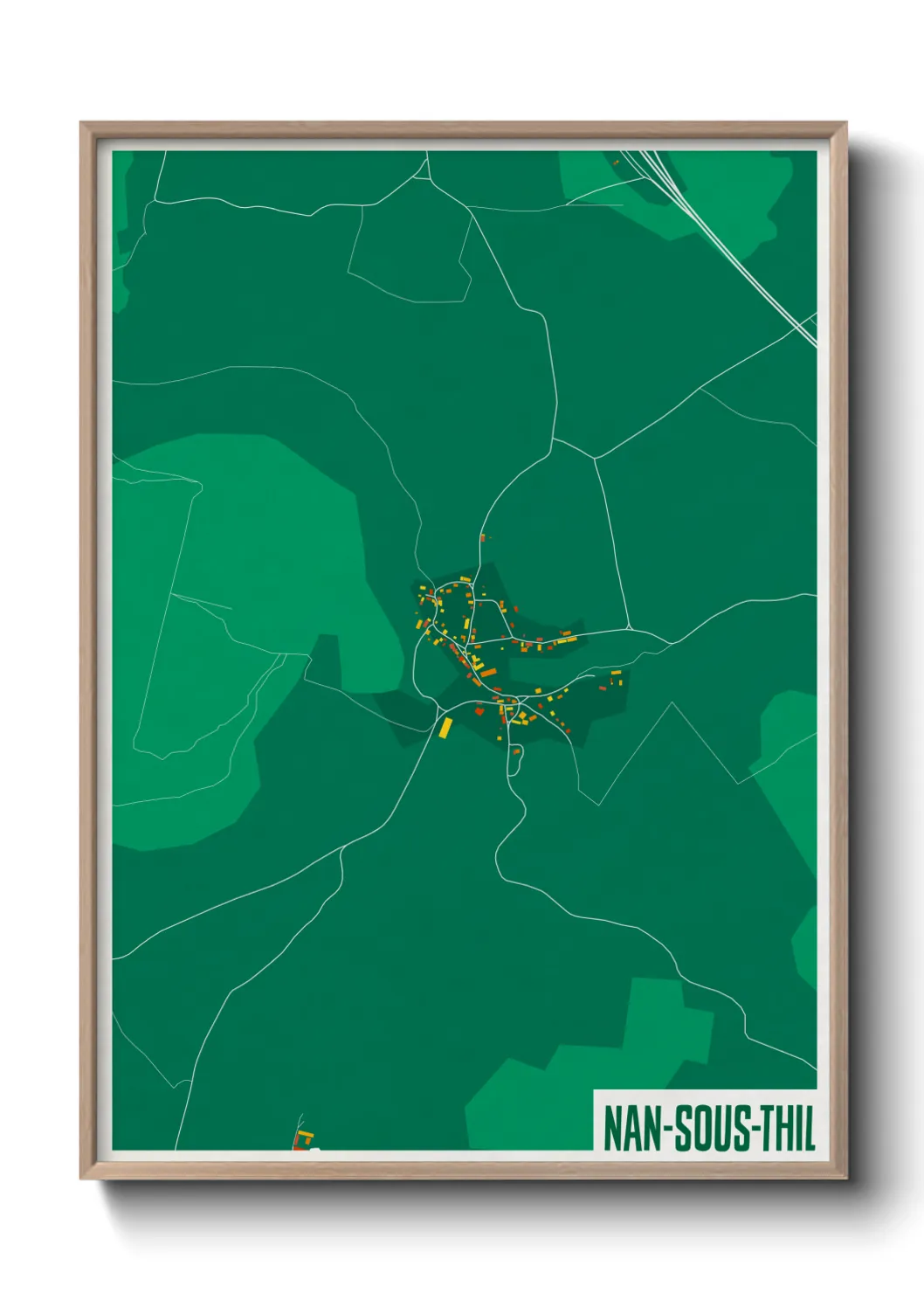 Un poster carteNan-sous-Thil