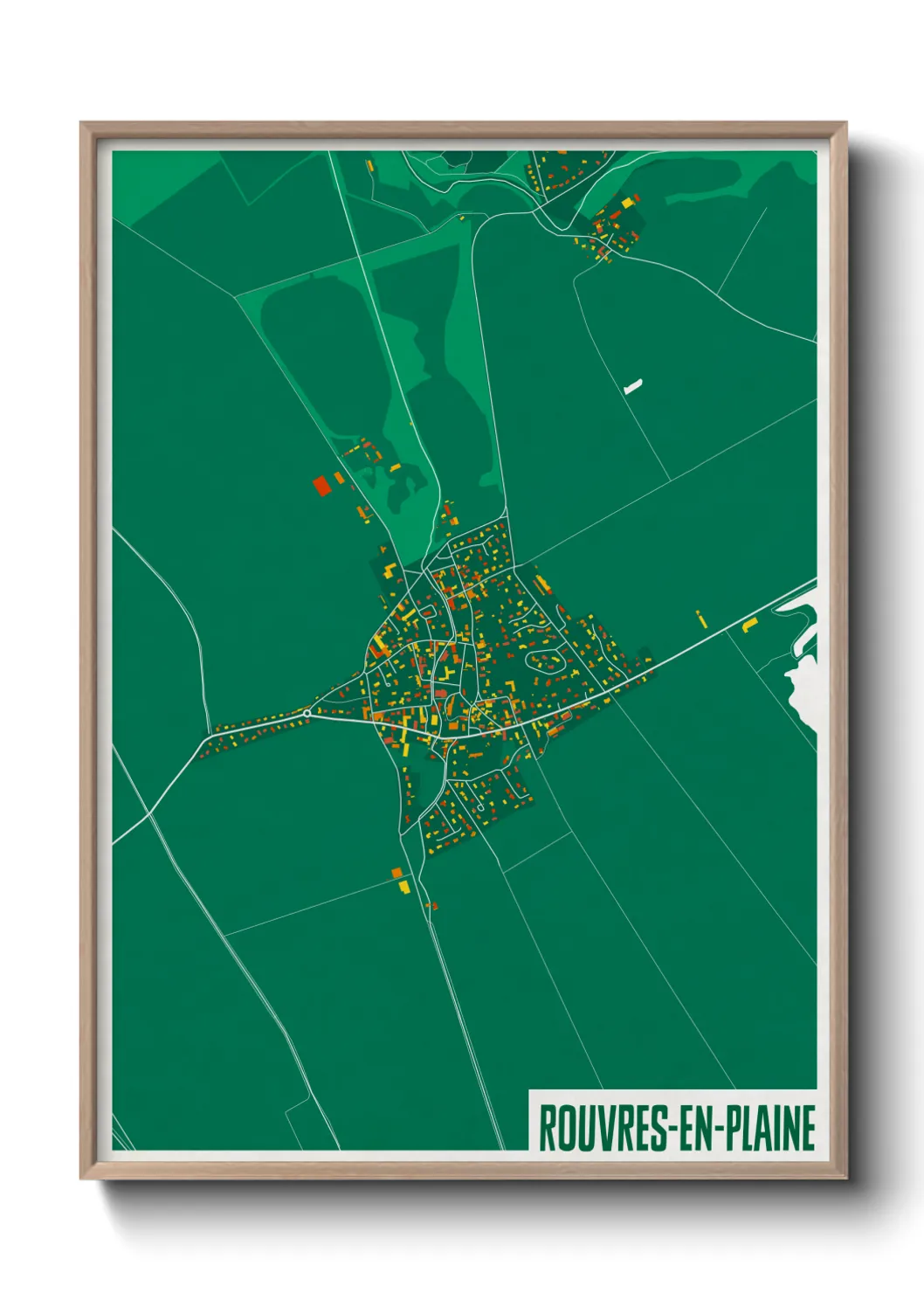 Un poster carteRouvres-en-Plaine