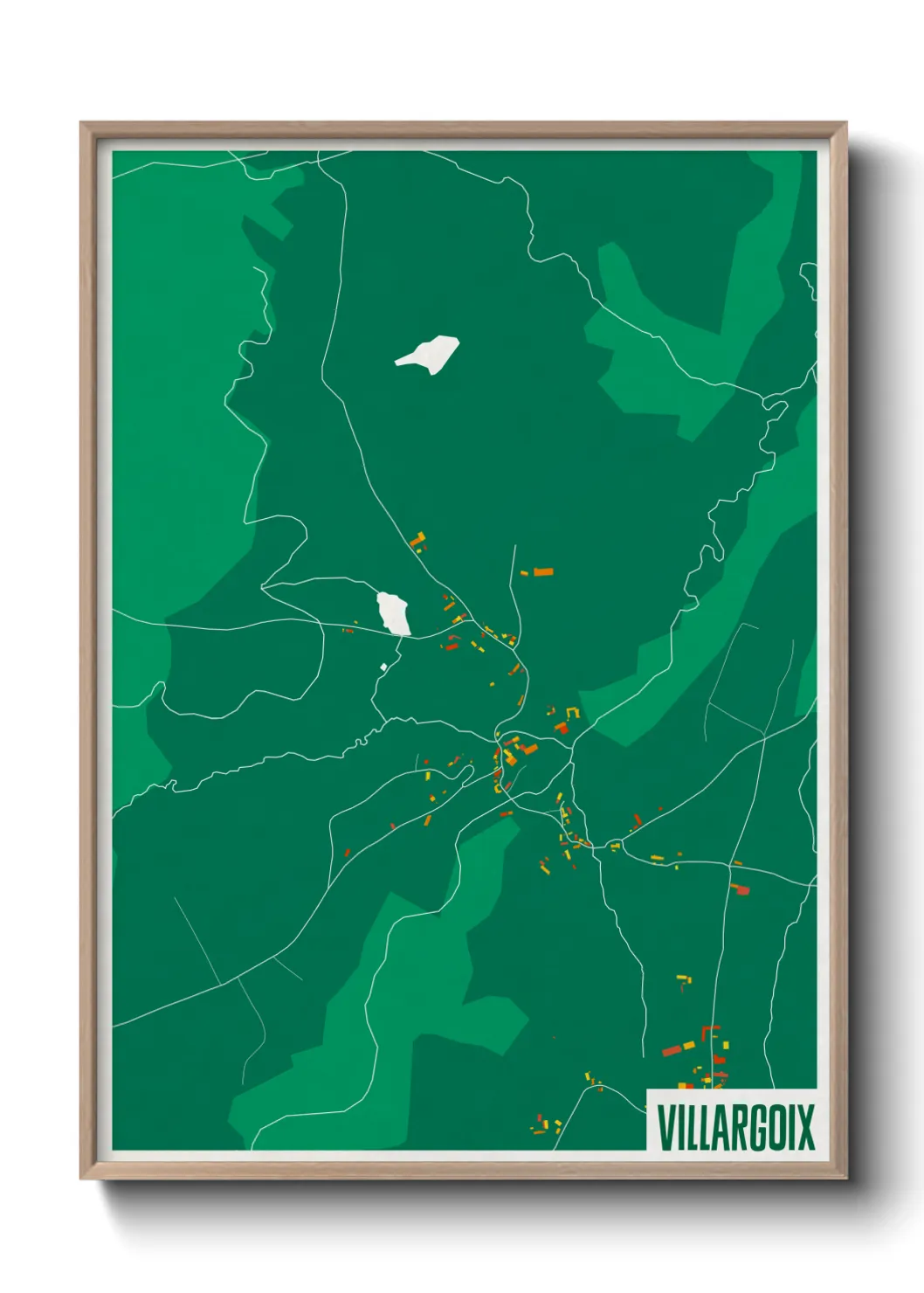 Une affiche de carte sur Villargoix