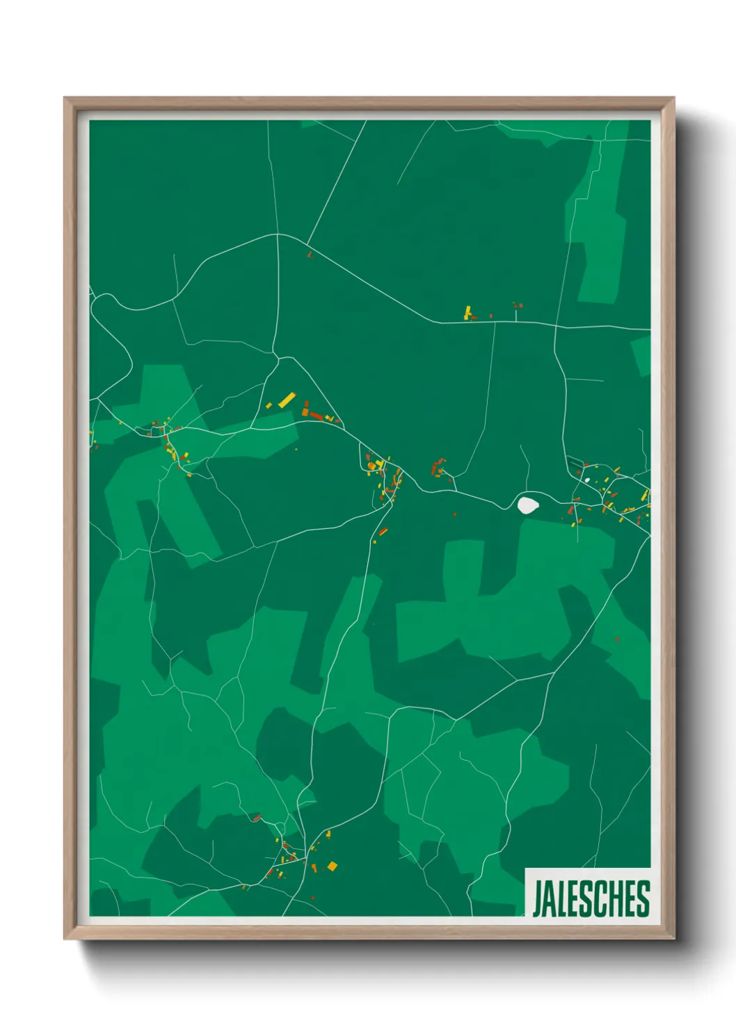 Une affiche de carte sur Jalesches