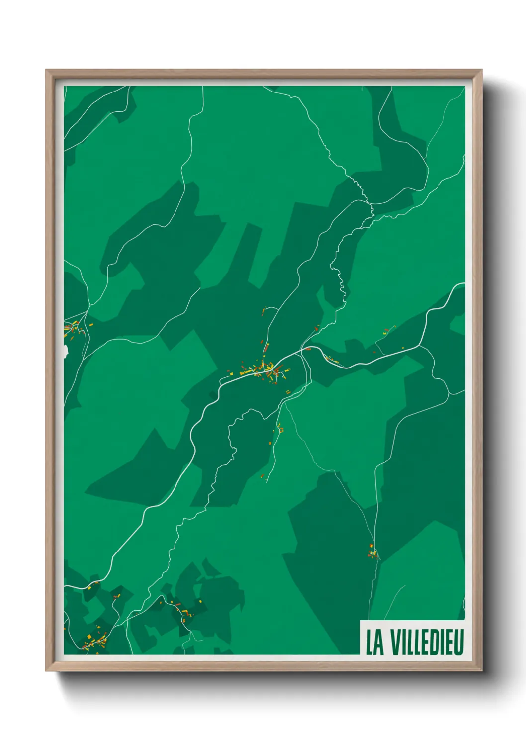 Un poster carteLa Villedieu