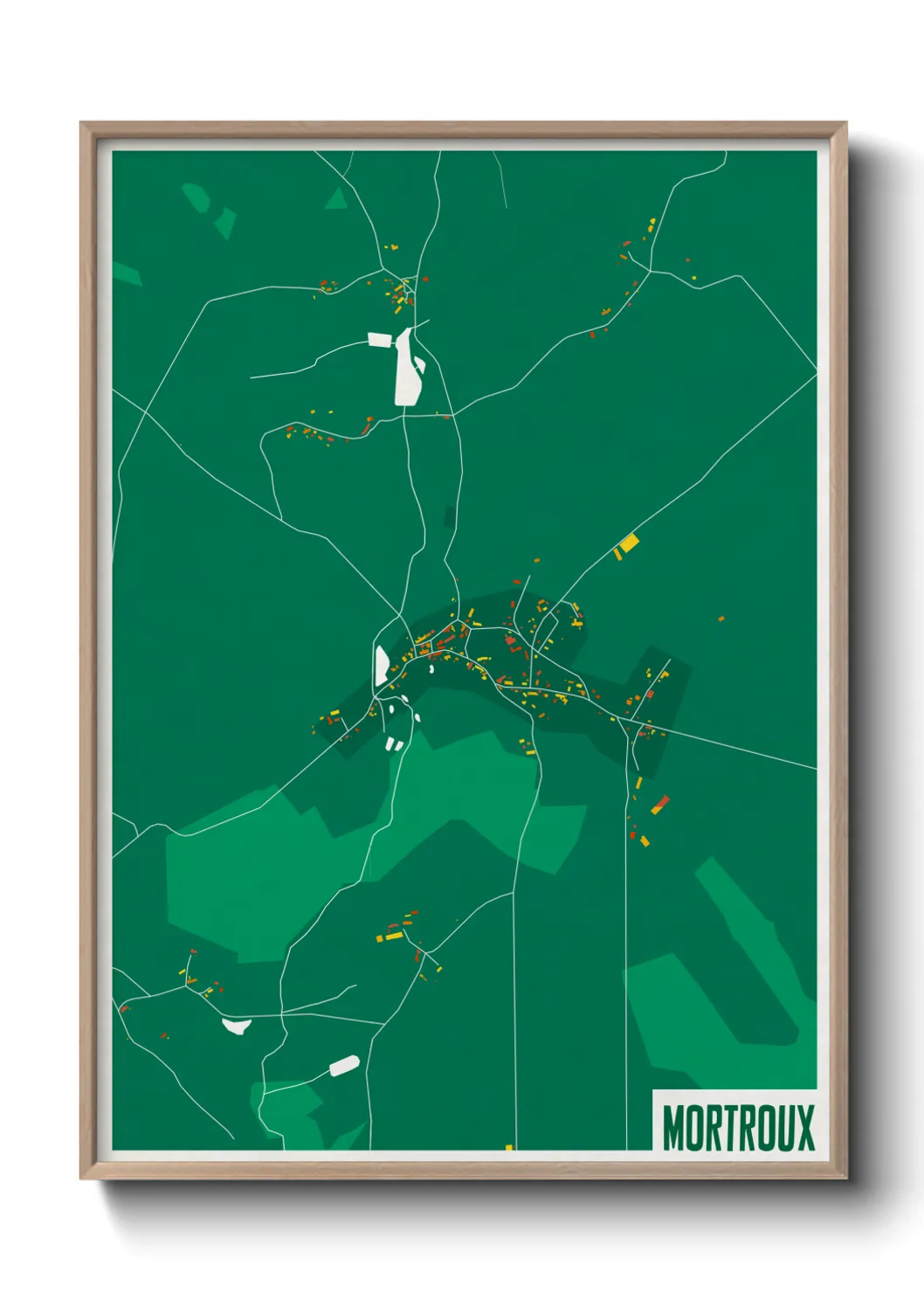Une affiche de carte sur Mortroux
