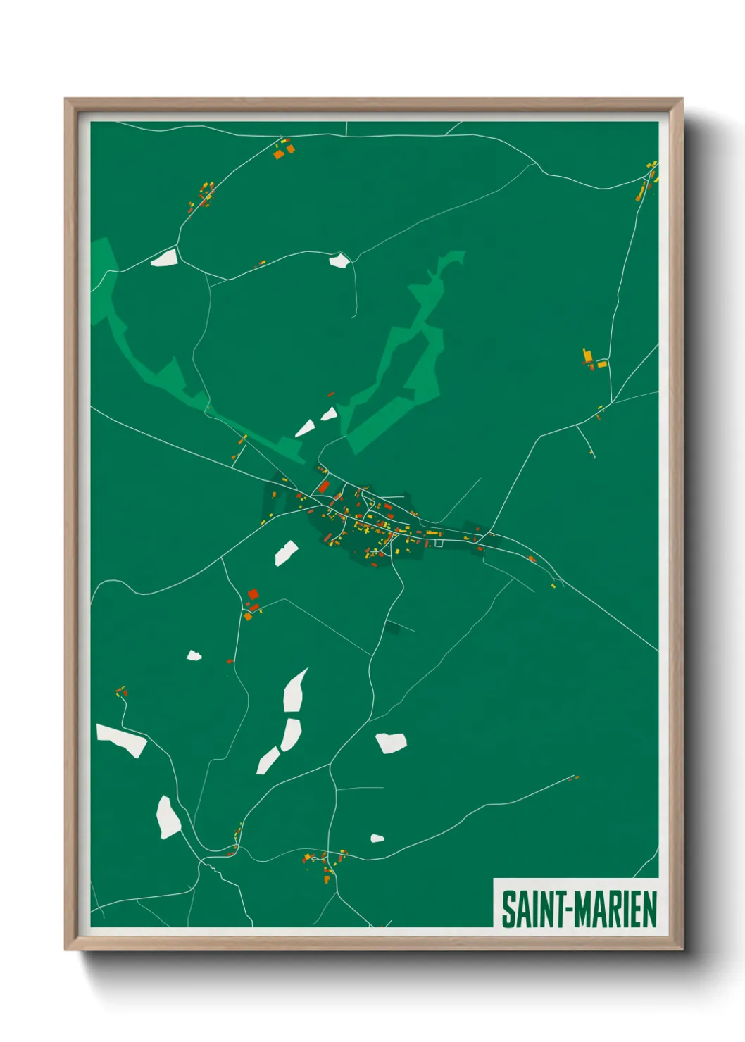 Un poster carteSaint-Marien