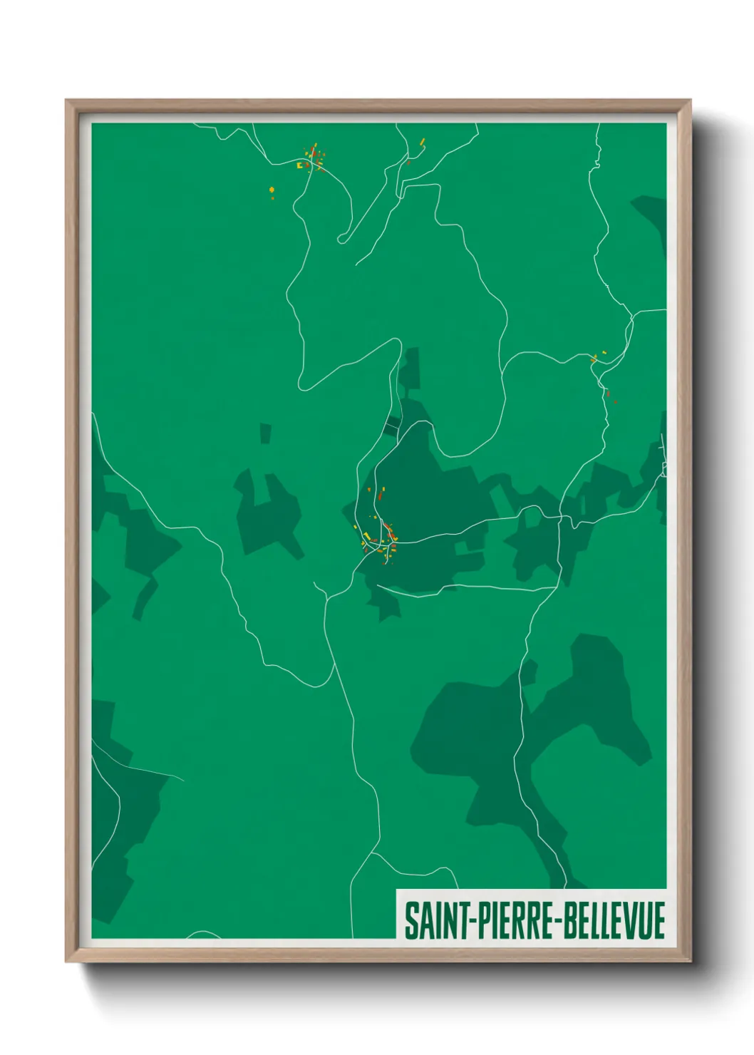 Un poster carteSaint-Pierre-Bellevue
