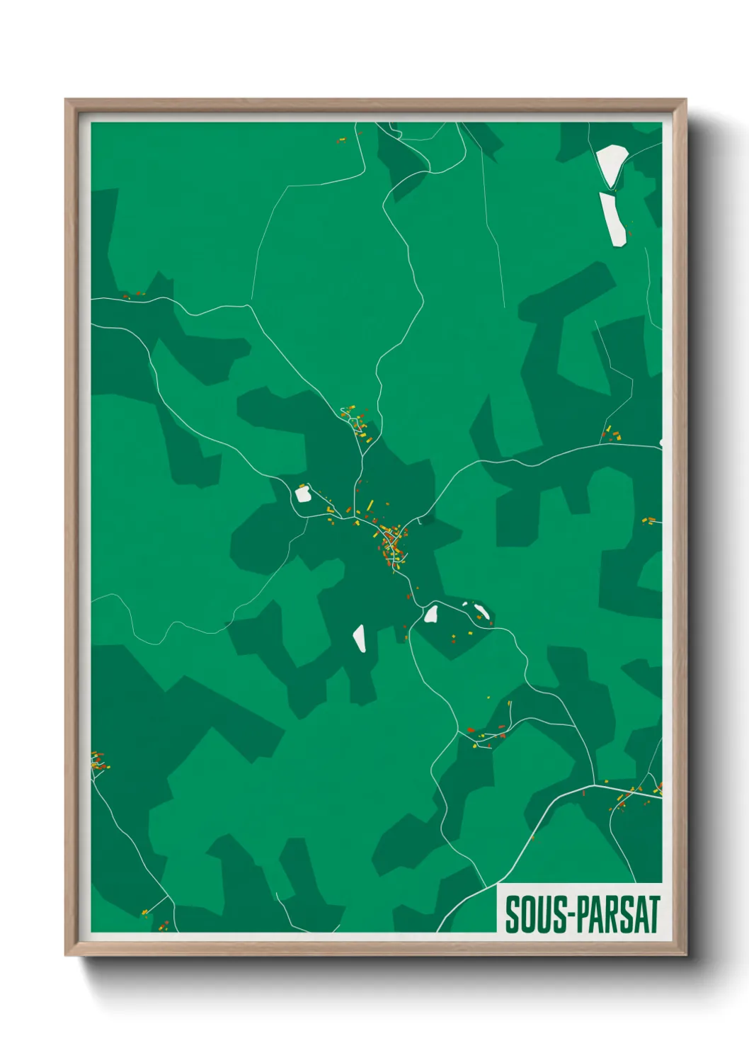 Un poster carteSous-Parsat