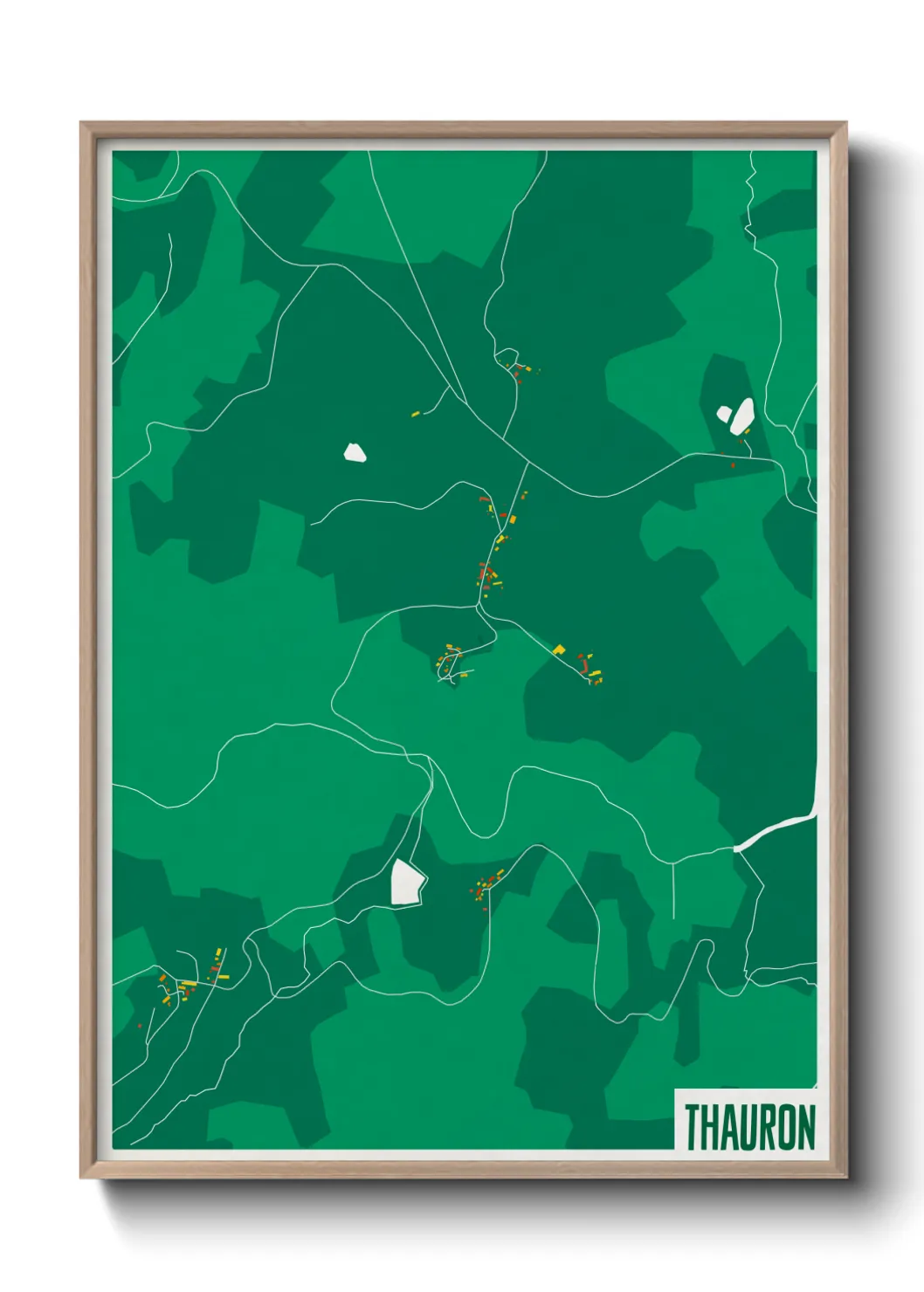 Une affiche de carte sur Thauron