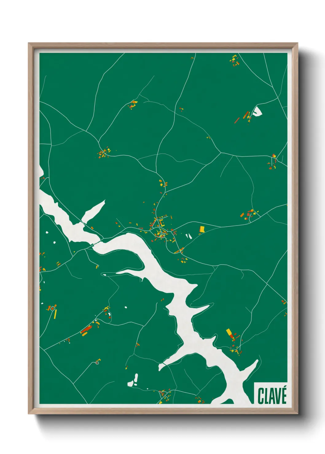 Une affiche de carte sur Clavé