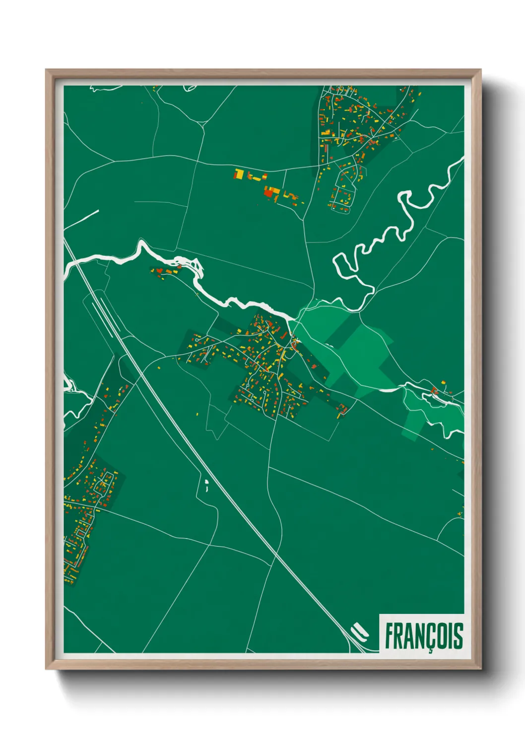 Une affiche de carte sur François
