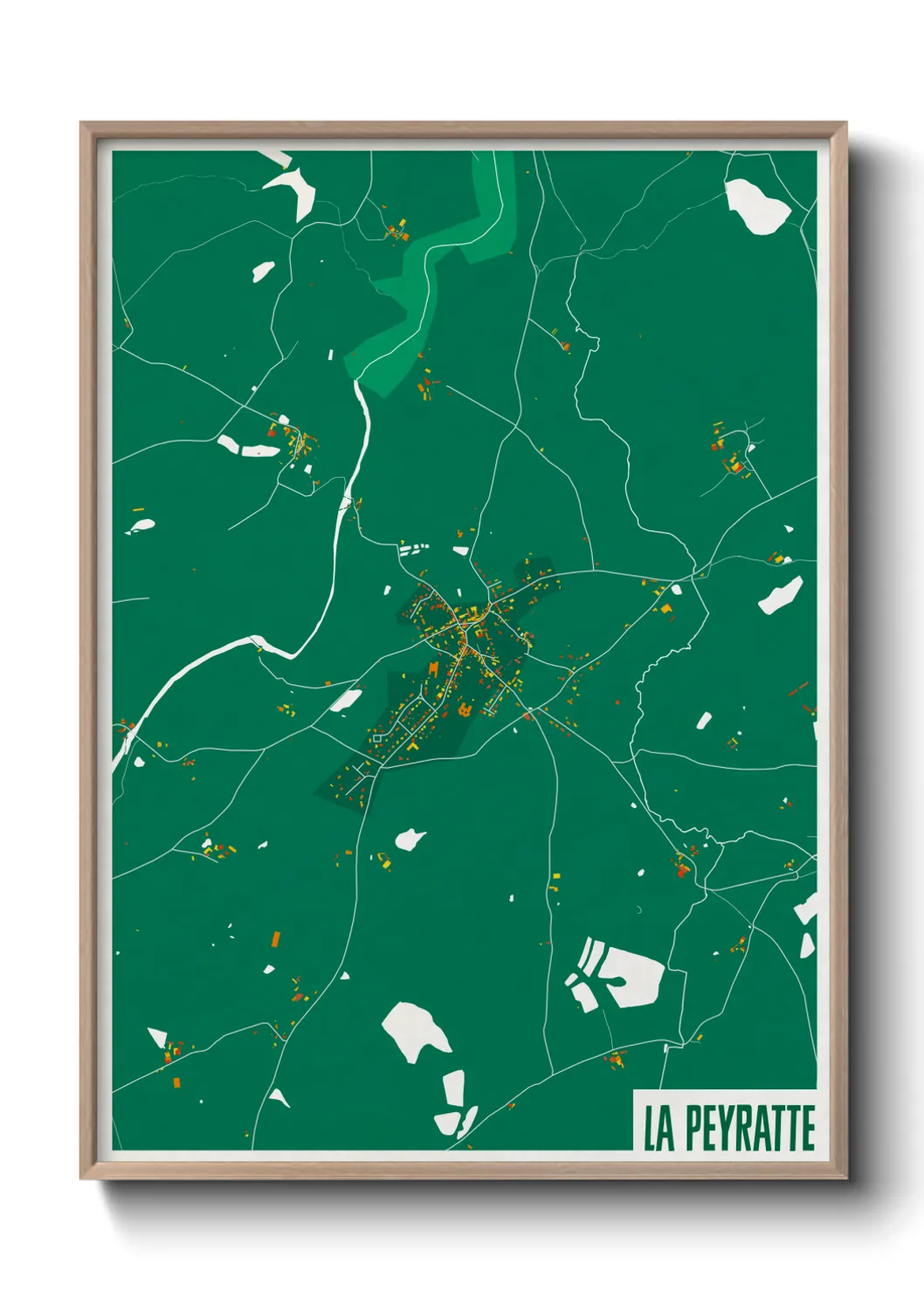 Une affiche de carte sur La Peyratte
