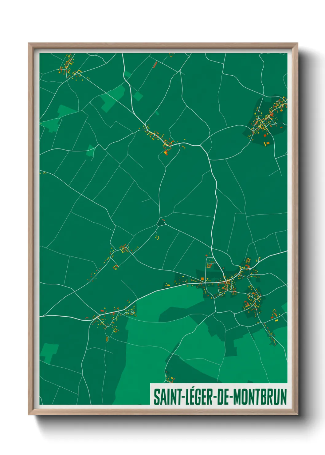 Un poster carteSaint-Léger-de-Montbrun