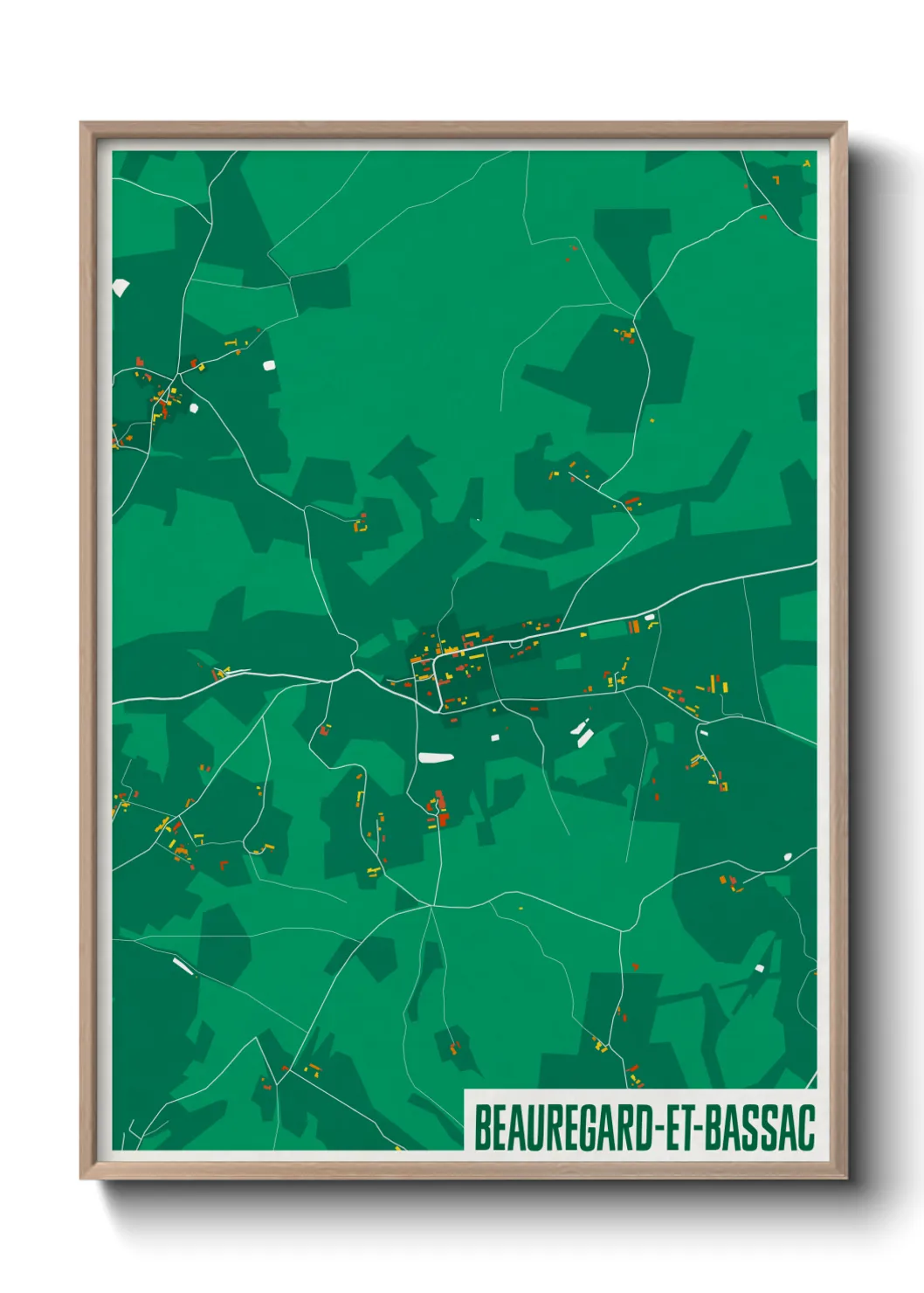 Un poster carteBeauregard-et-Bassac
