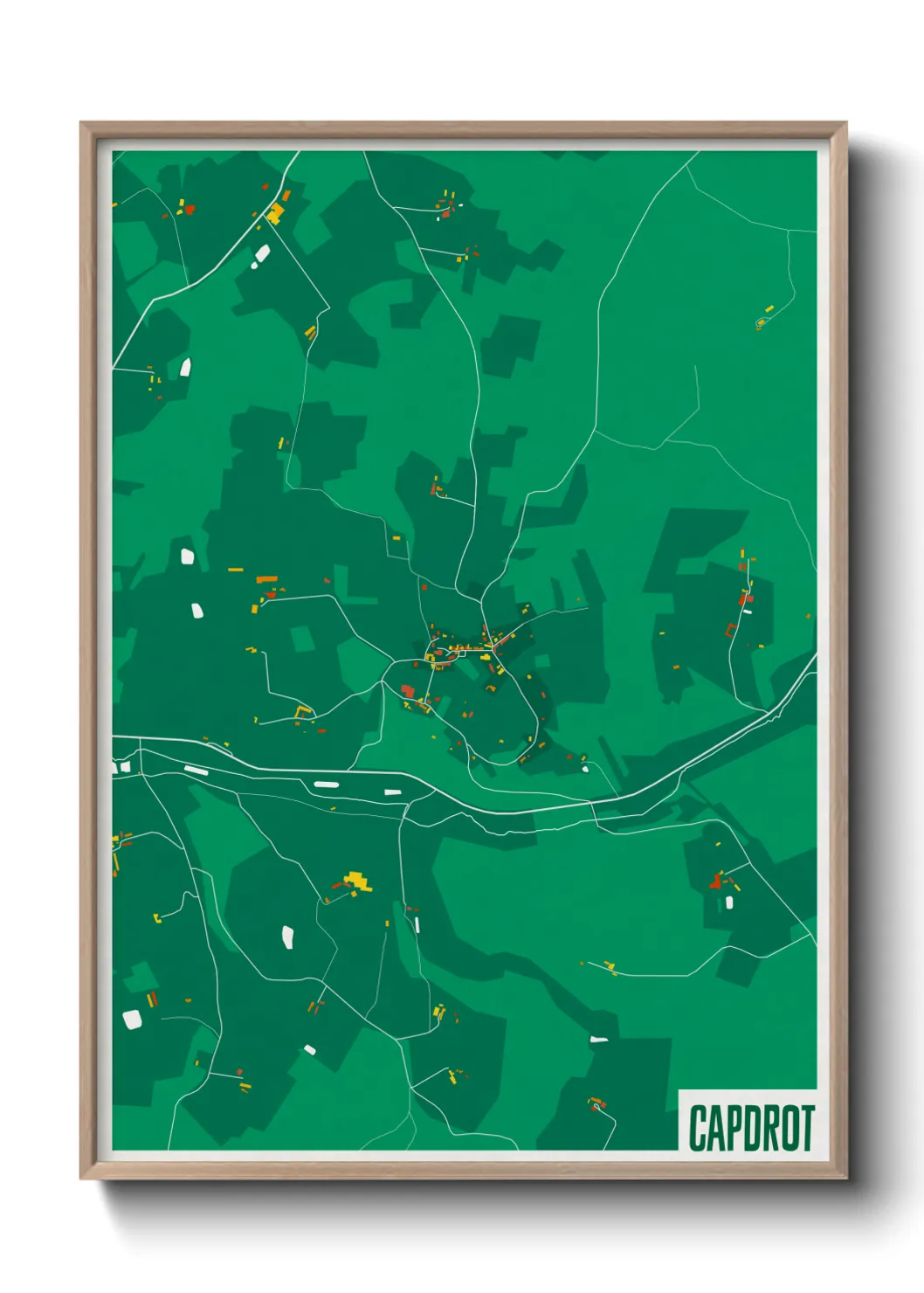 Une affiche de carte sur Capdrot