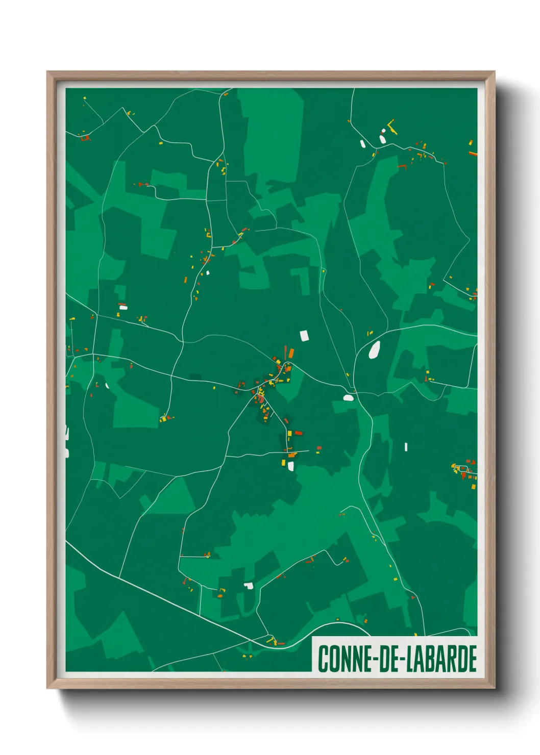 Un poster carteConne-de-Labarde