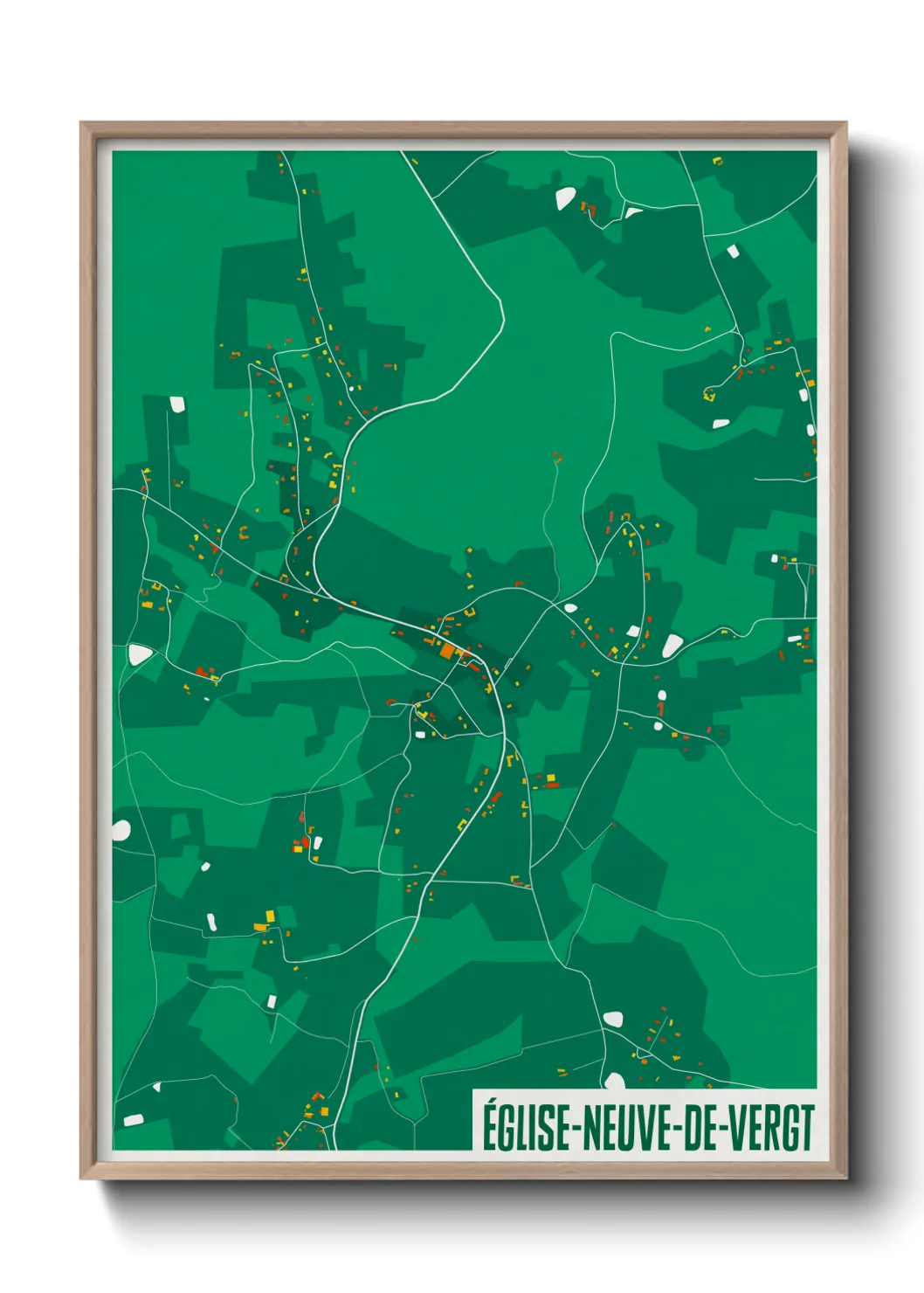 Un poster carteÉglise-Neuve-de-Vergt
