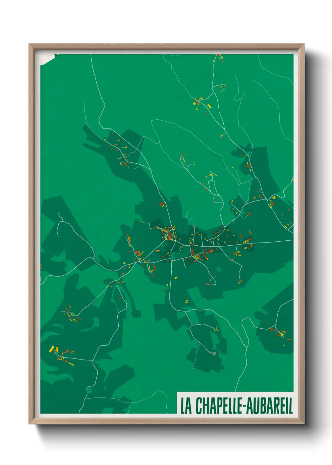 Un poster carteLa Chapelle-Aubareil