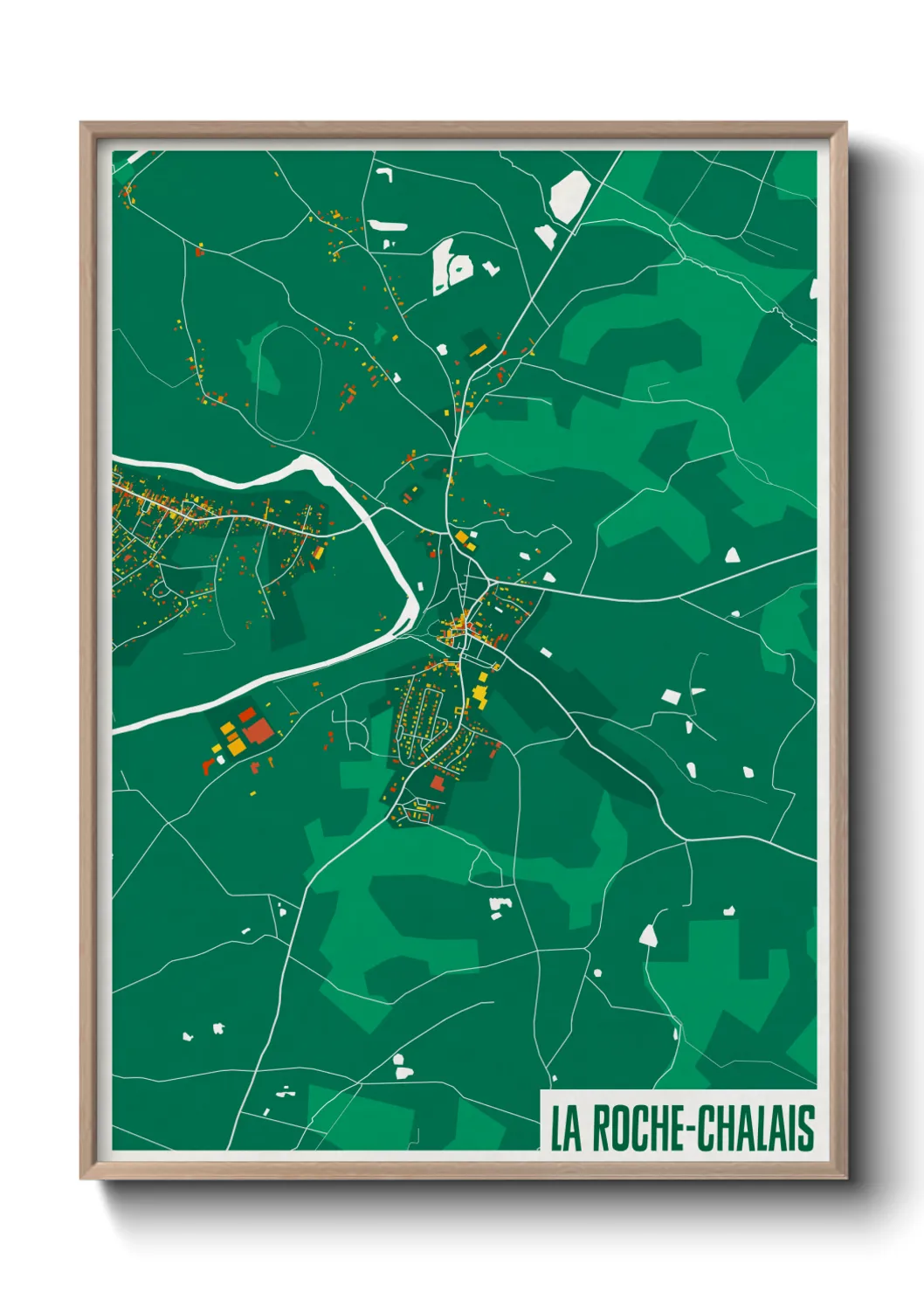 Un poster carteLa Roche-Chalais