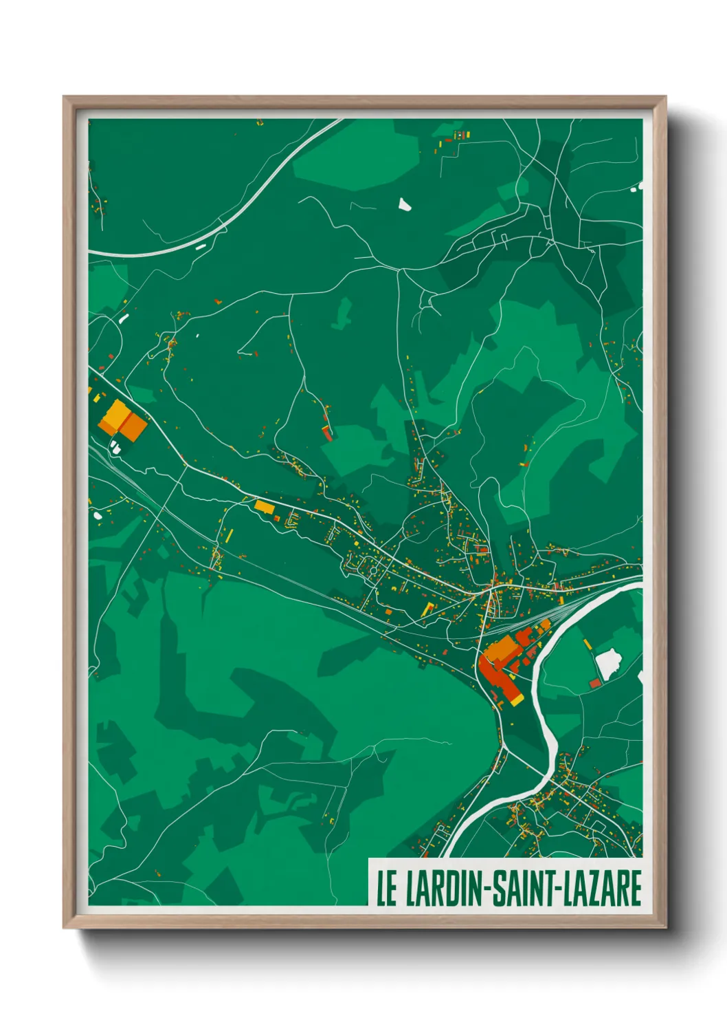 Un poster carteLe Lardin-Saint-Lazare
