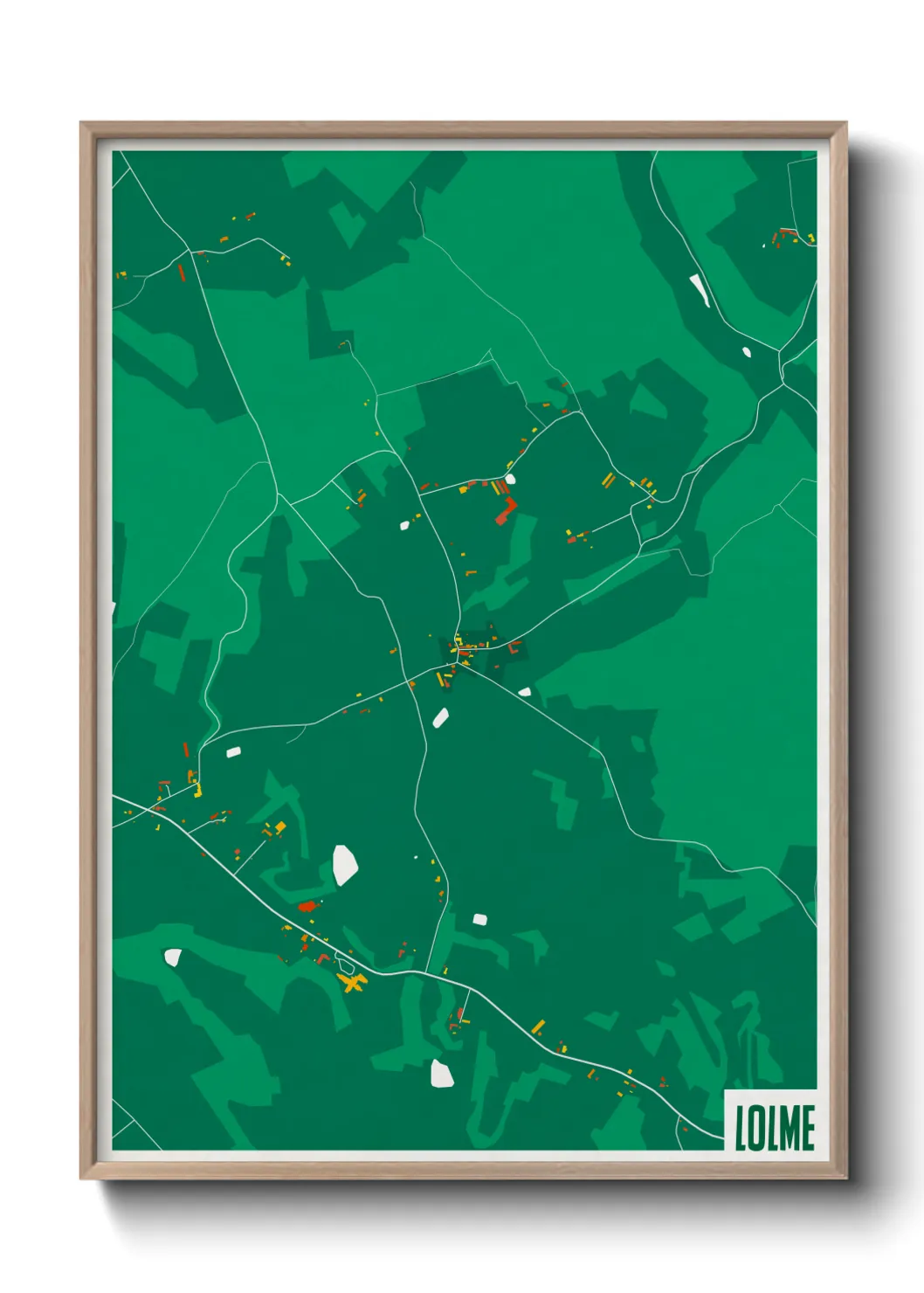 Une affiche de carte sur Lolme