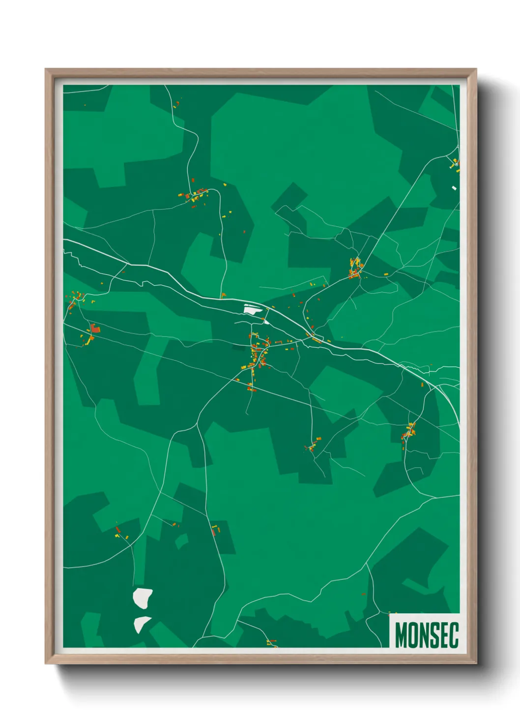 Une affiche de carte sur Monsec