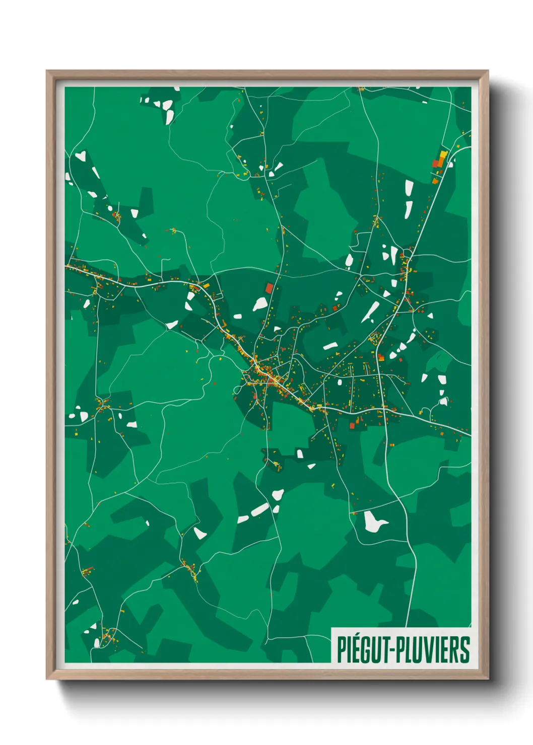 Un poster cartePiégut-Pluviers