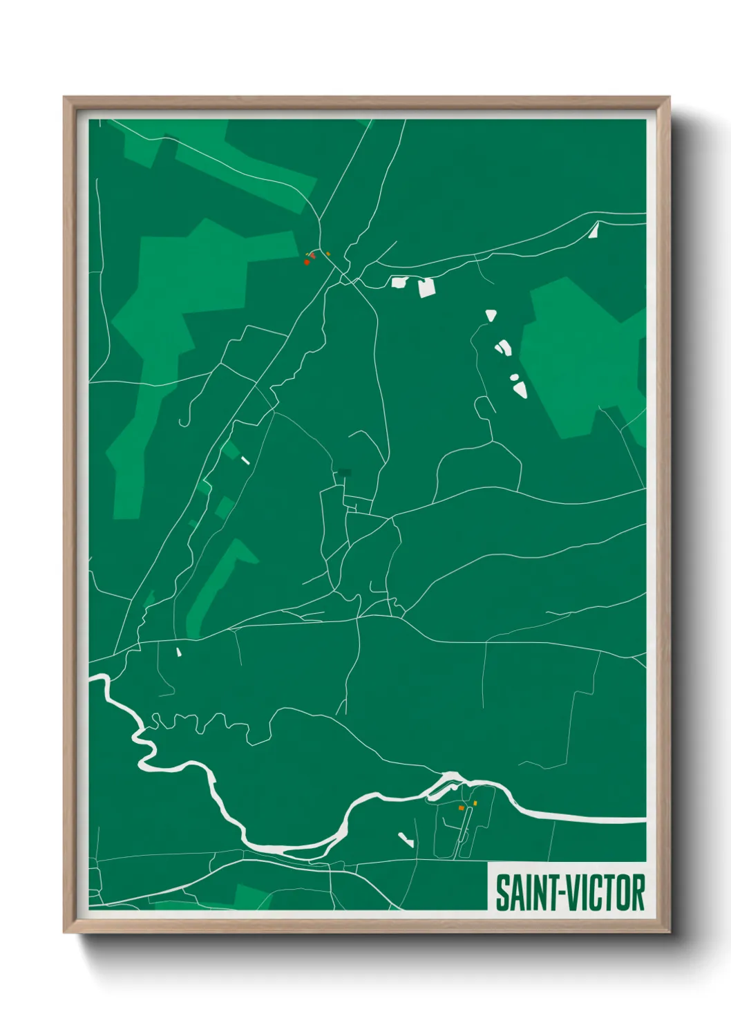 Un poster carteSaint-Victor