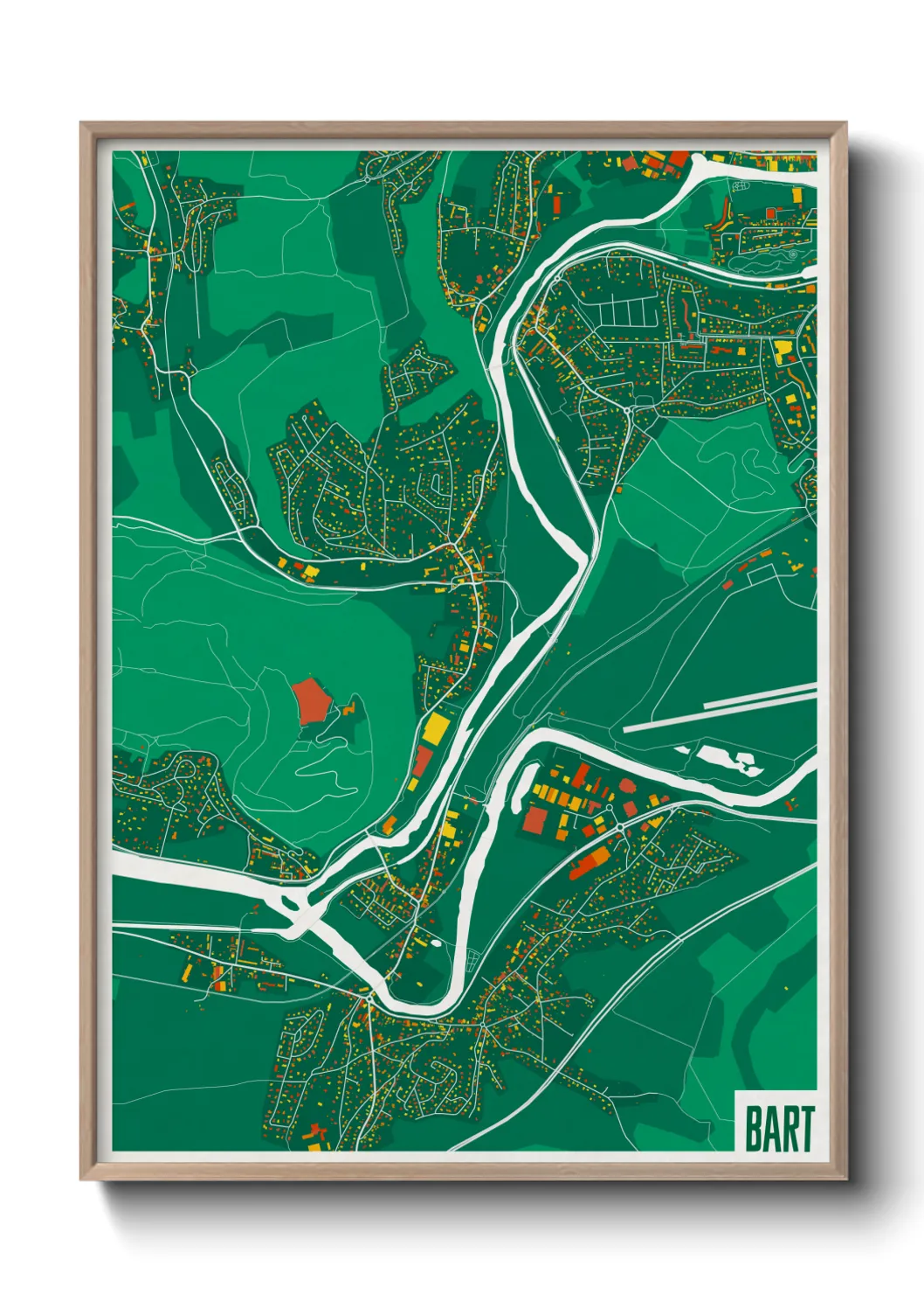 Une affiche de carte sur Bart