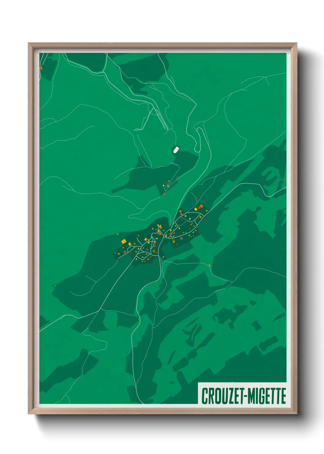 Un poster carteCrouzet-Migette