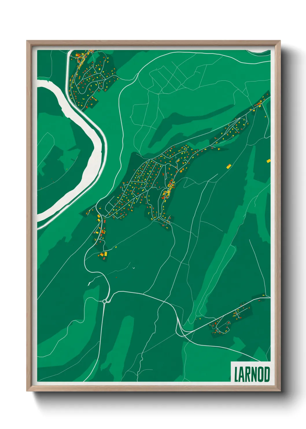 Une affiche de carte sur Larnod