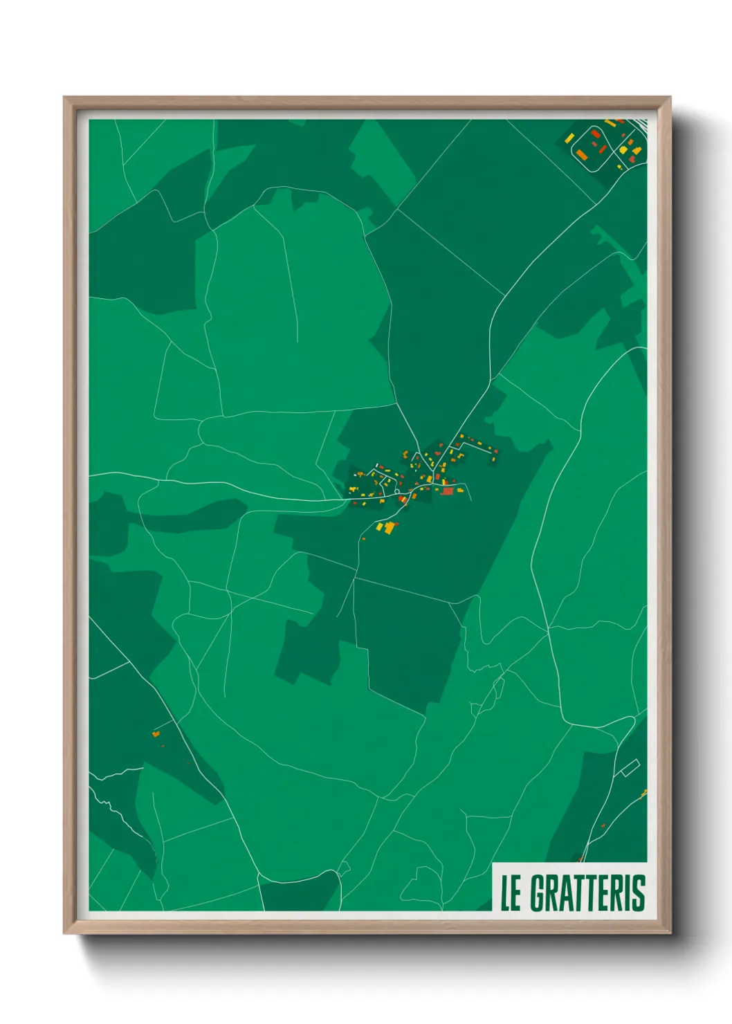 Une affiche de carte sur Le Gratteris