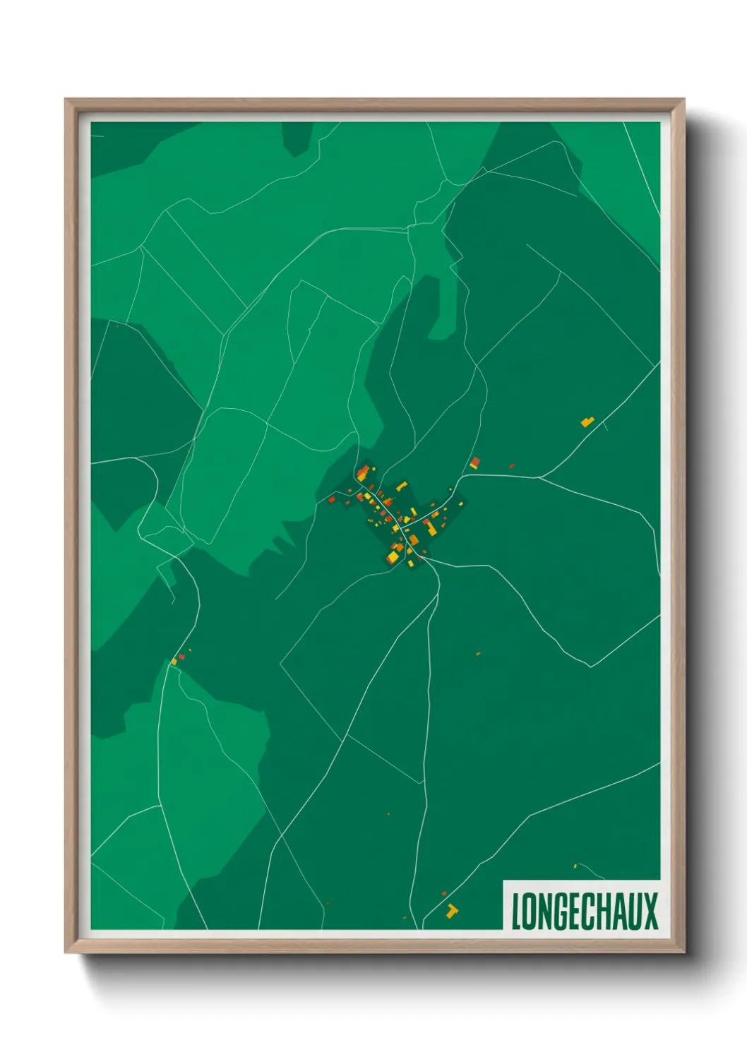 Une affiche de carte sur Longechaux