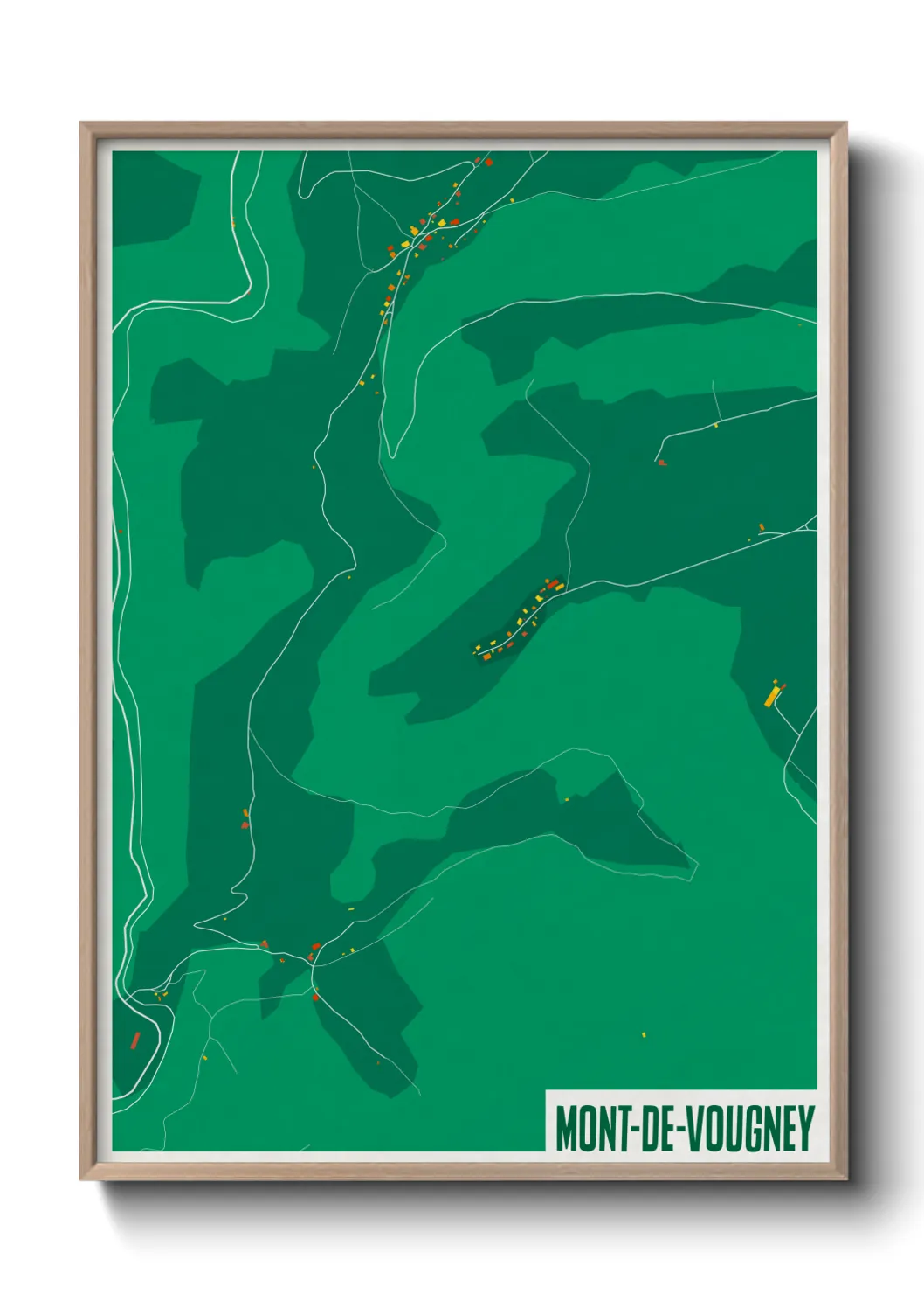 Une affiche de carte sur Mont-de-Vougney