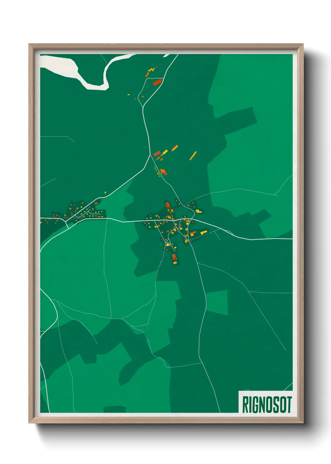 Une affiche de carte sur Rignosot