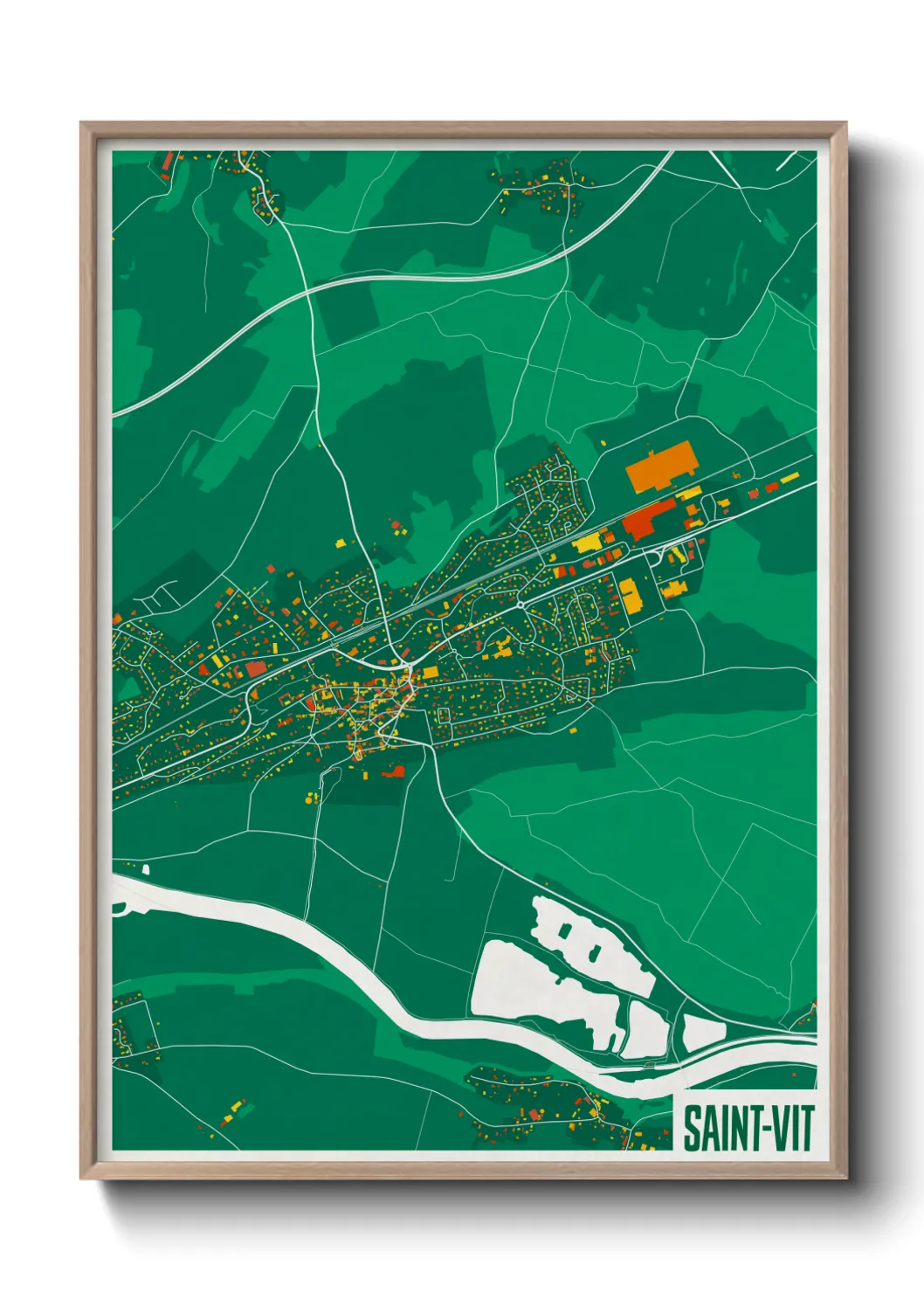 Un poster carteSaint-Vit