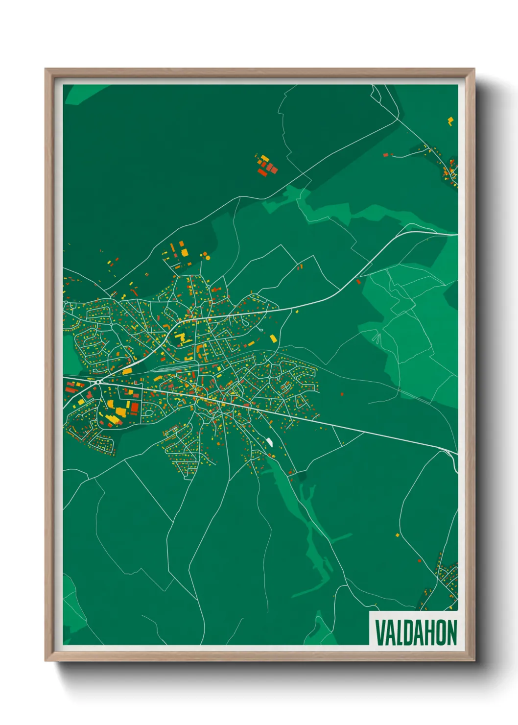 Une affiche de carte sur Valdahon