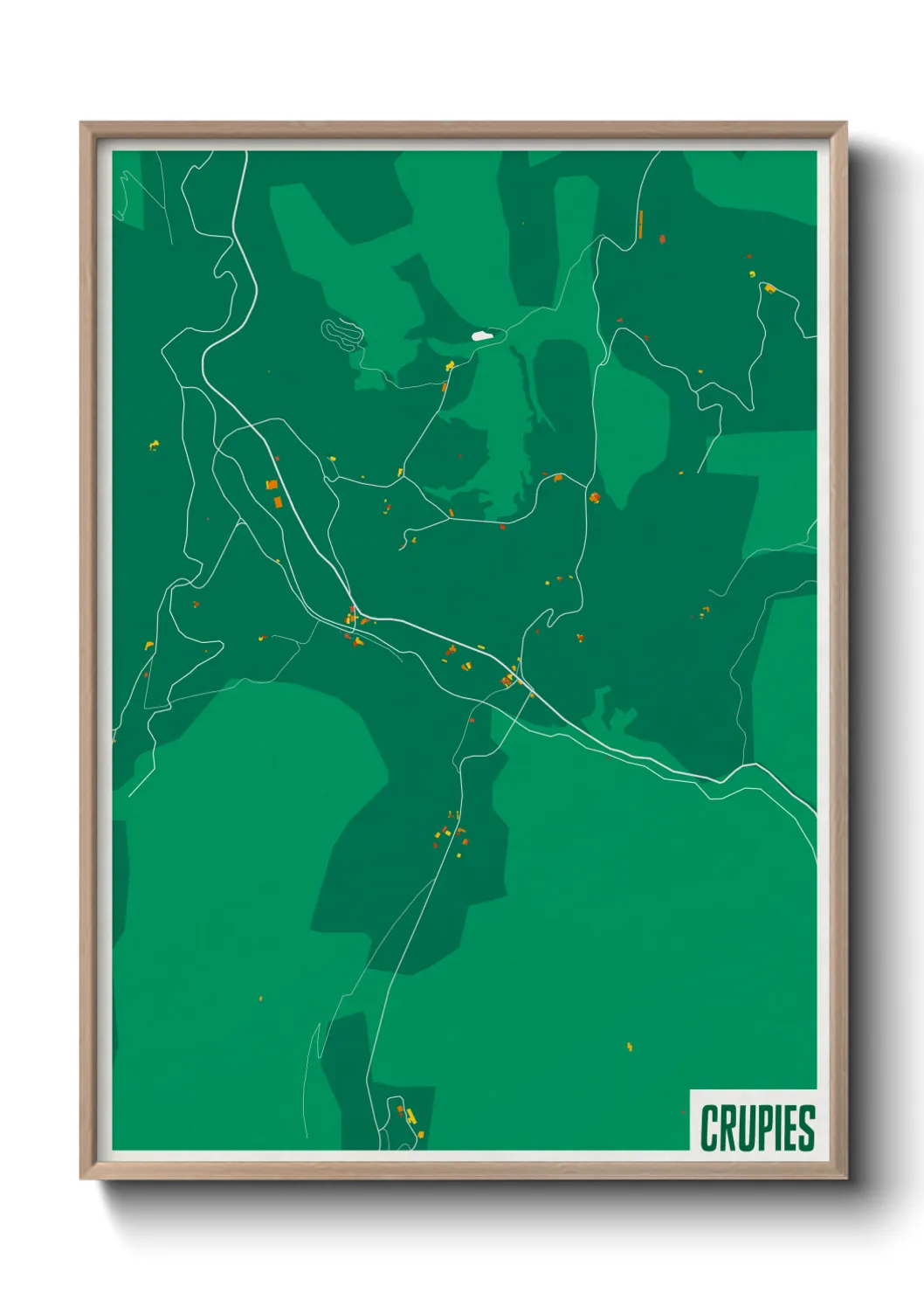 Une affiche de carte sur Crupies