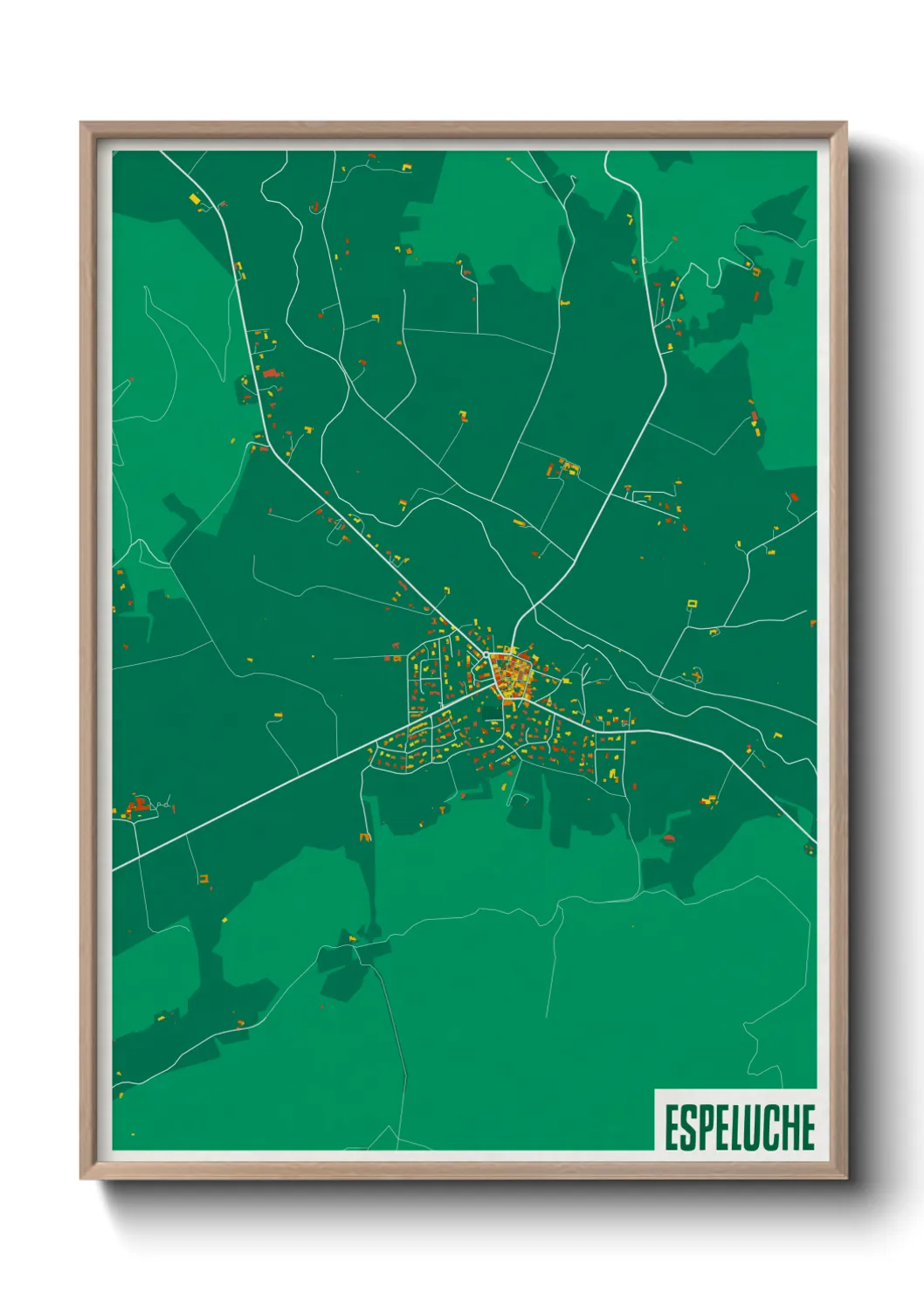 Une affiche de carte sur Espeluche