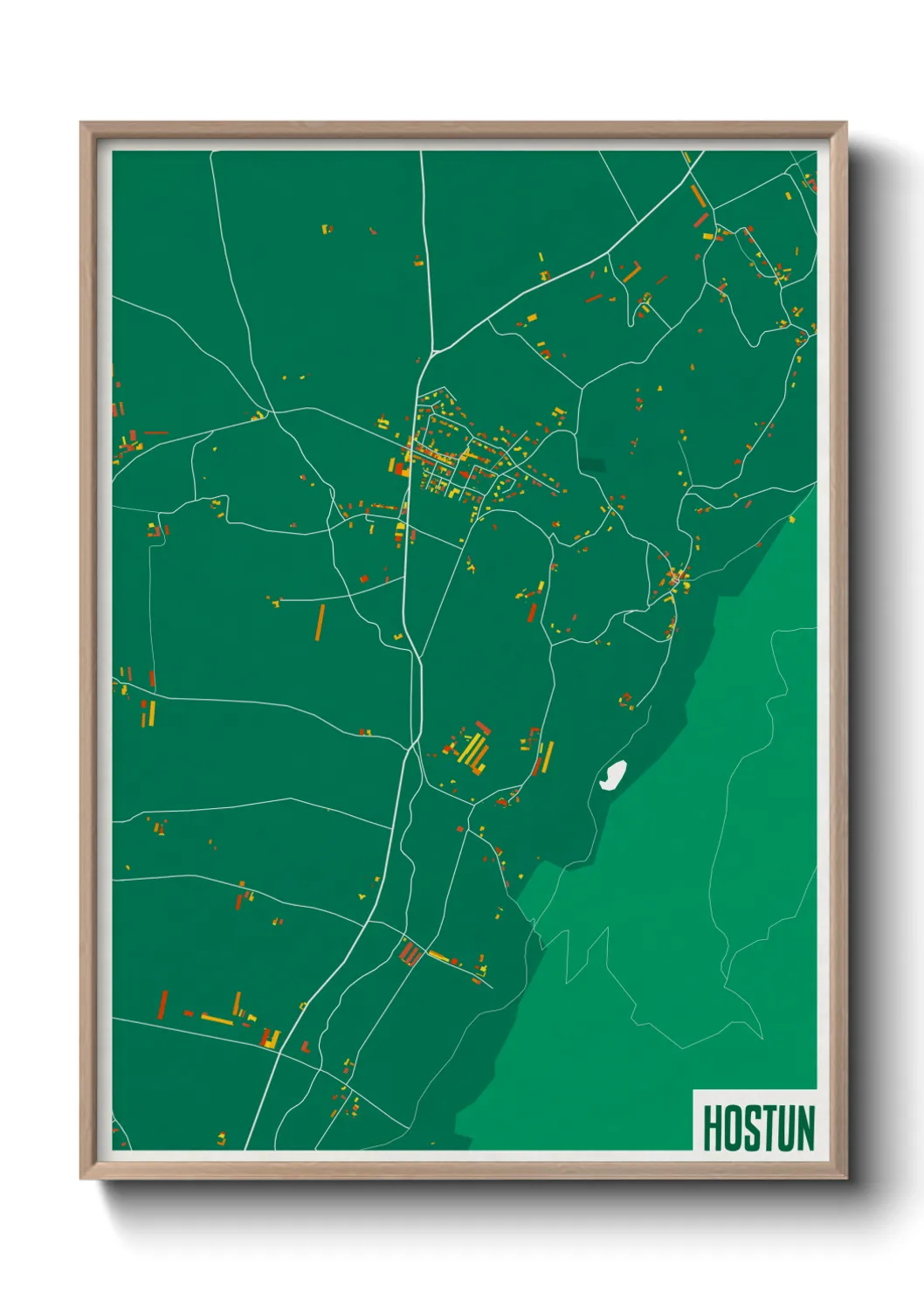 Une affiche de carte sur Hostun