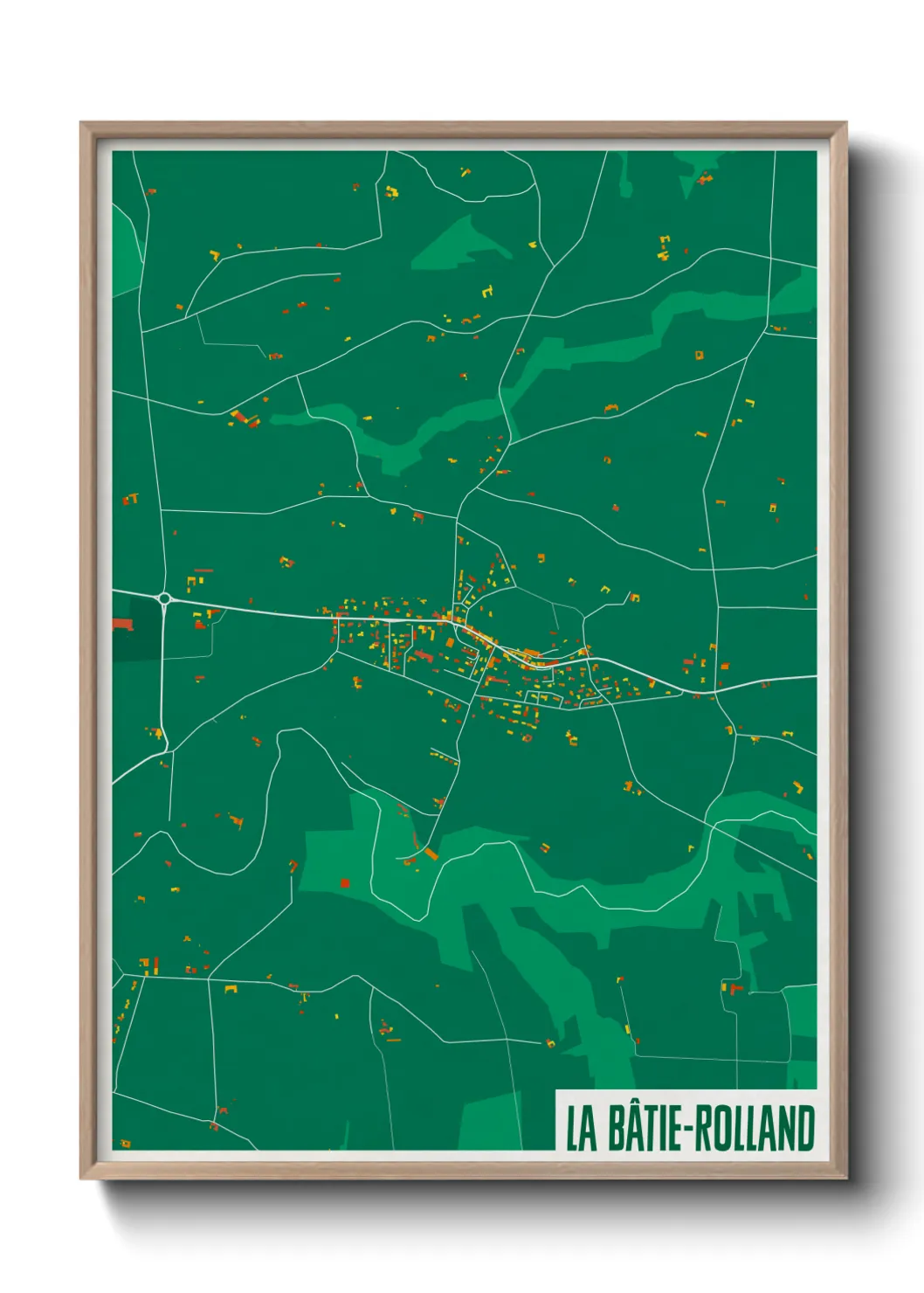 Un poster carteLa Bâtie-Rolland