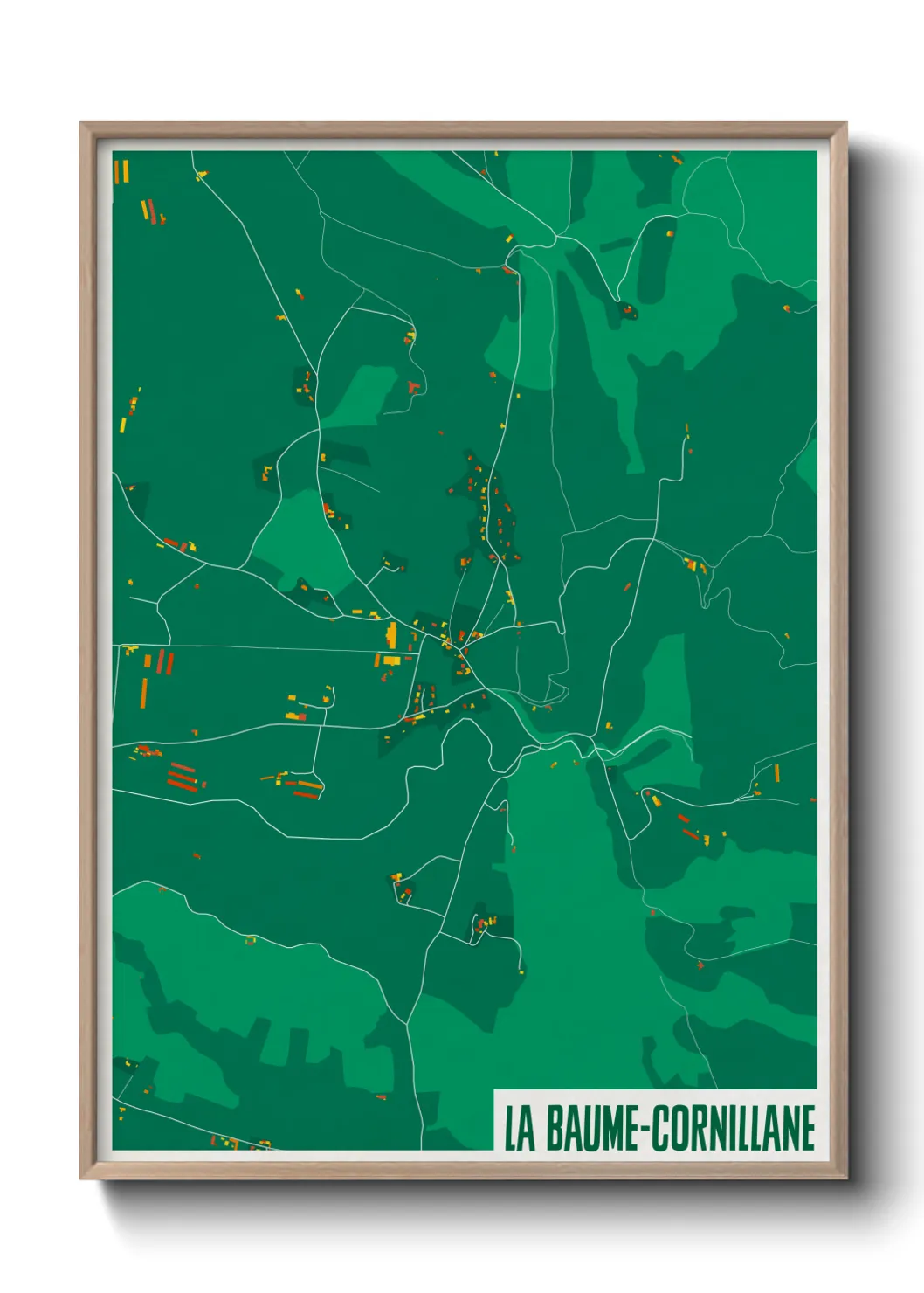Un poster carteLa Baume-Cornillane