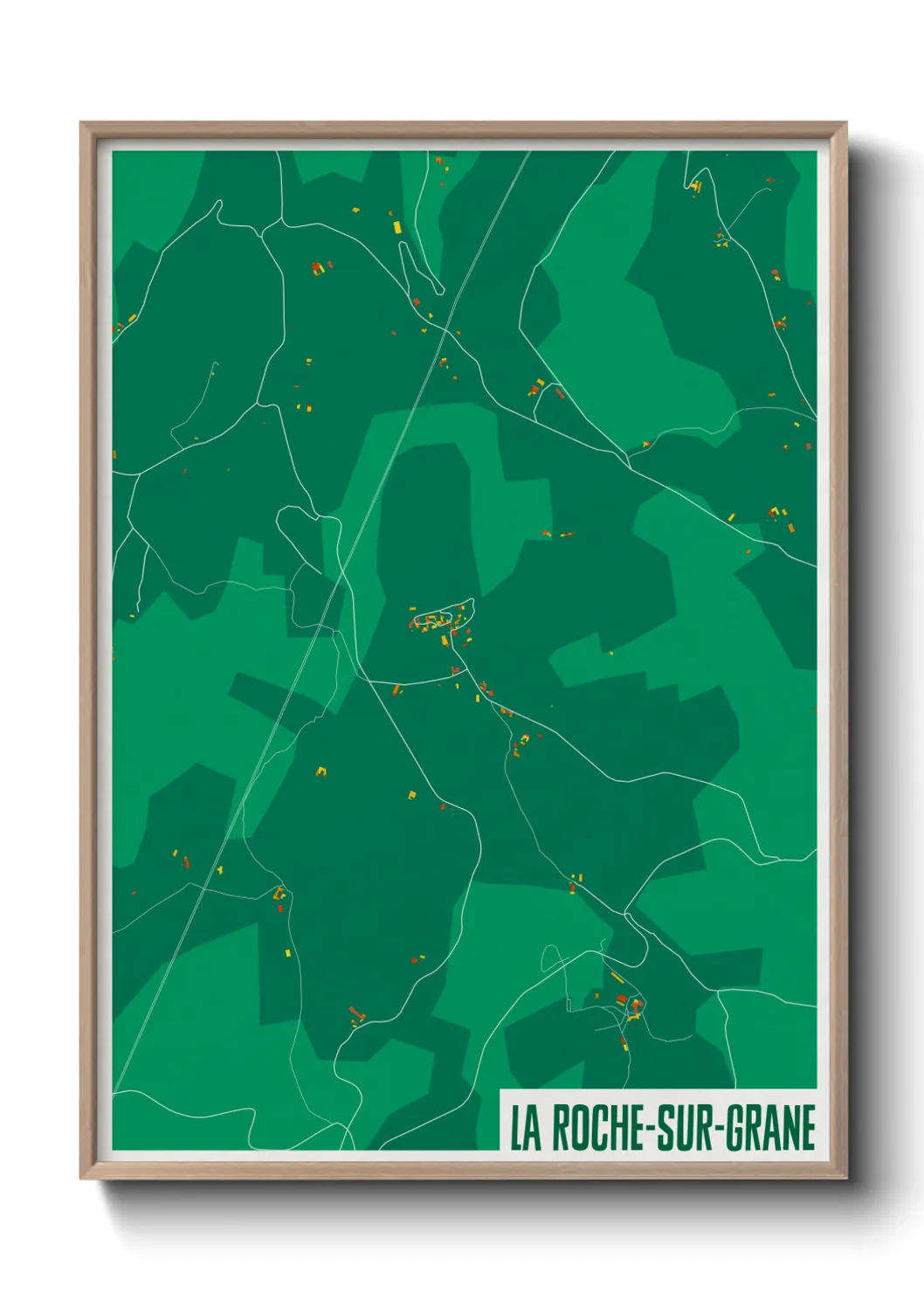 Un poster carteLa Roche-sur-Grane