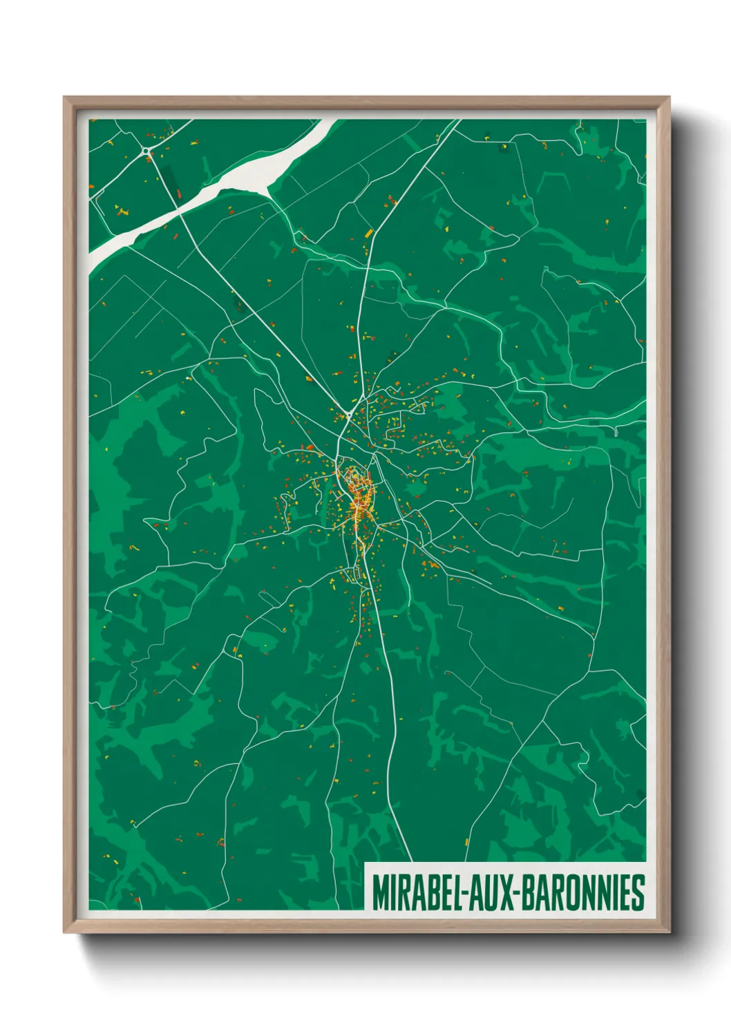 Un poster carteMirabel-aux-Baronnies