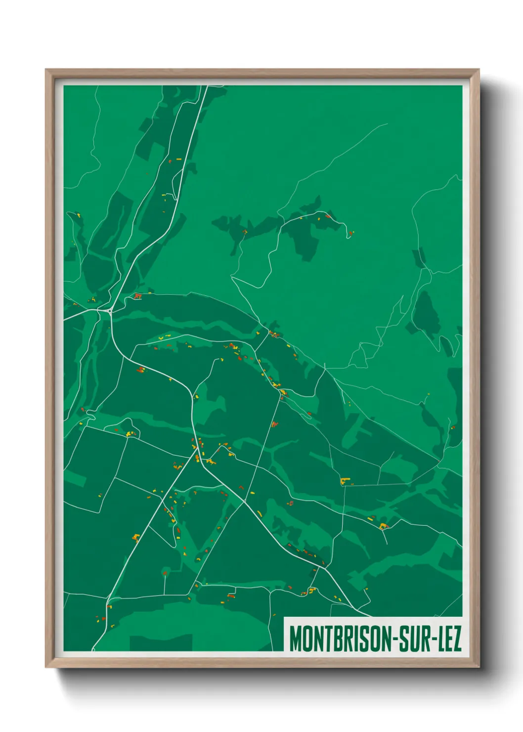 Un poster carteMontbrison-sur-Lez