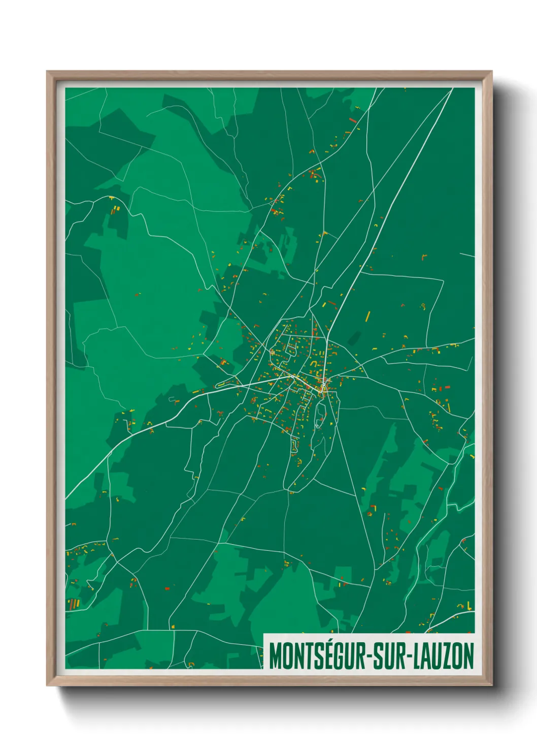 Un poster carteMontségur-sur-Lauzon