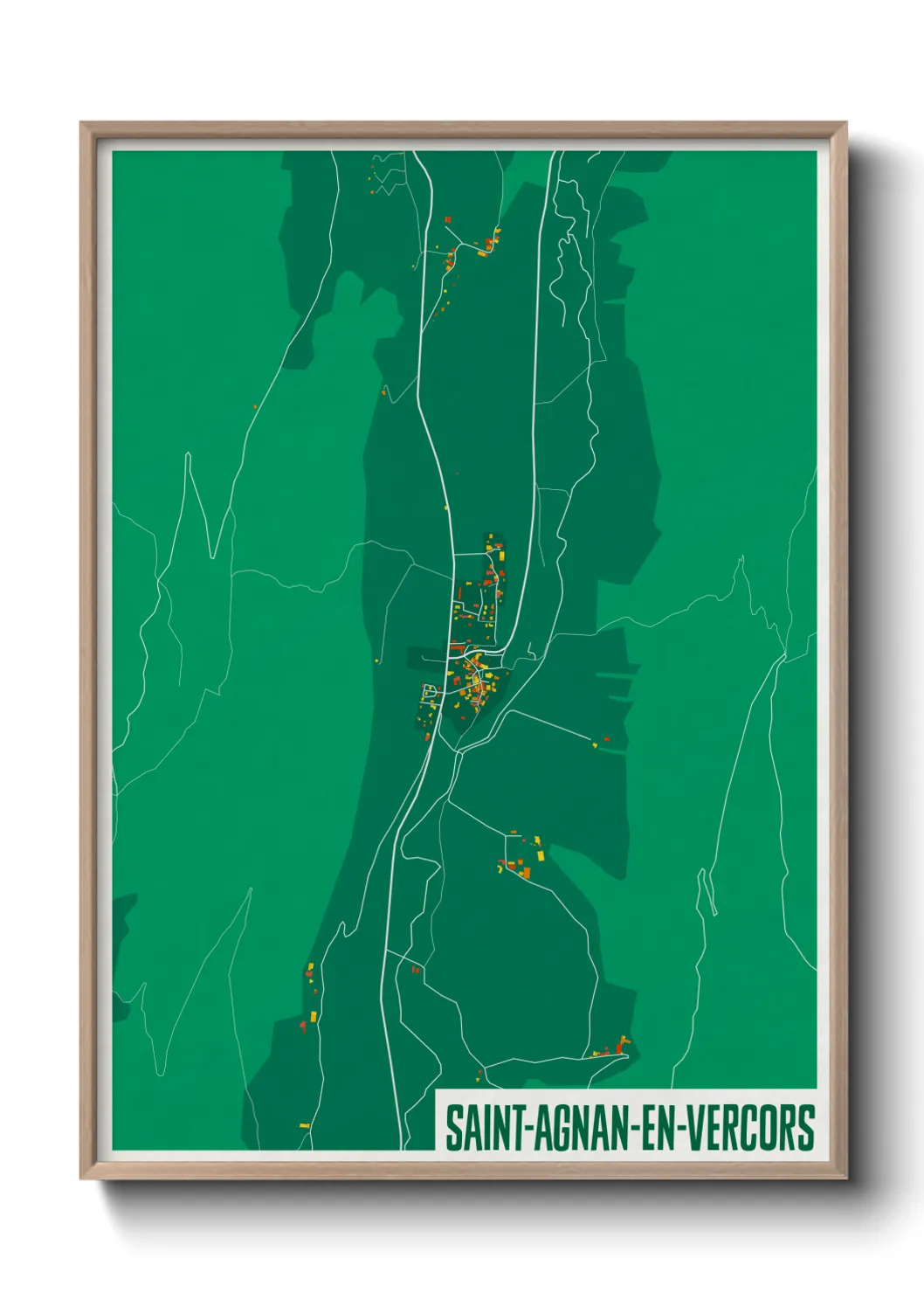 Un poster carteSaint-Agnan-en-Vercors