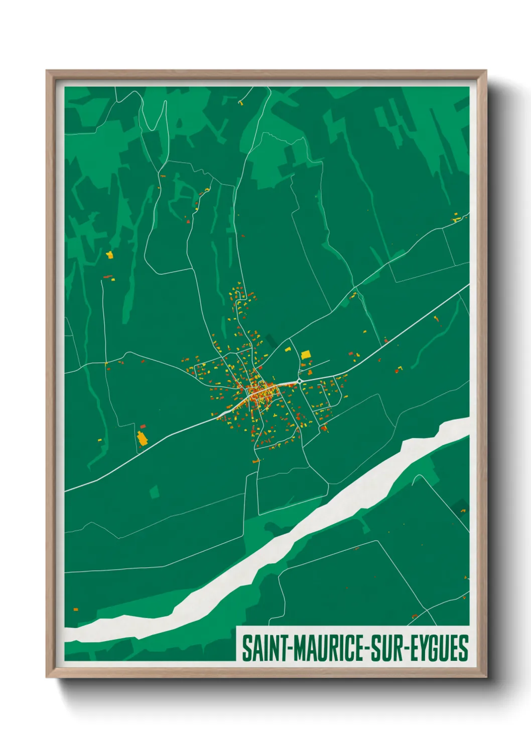 Une affiche de carte sur Saint-Maurice-sur-Eygues