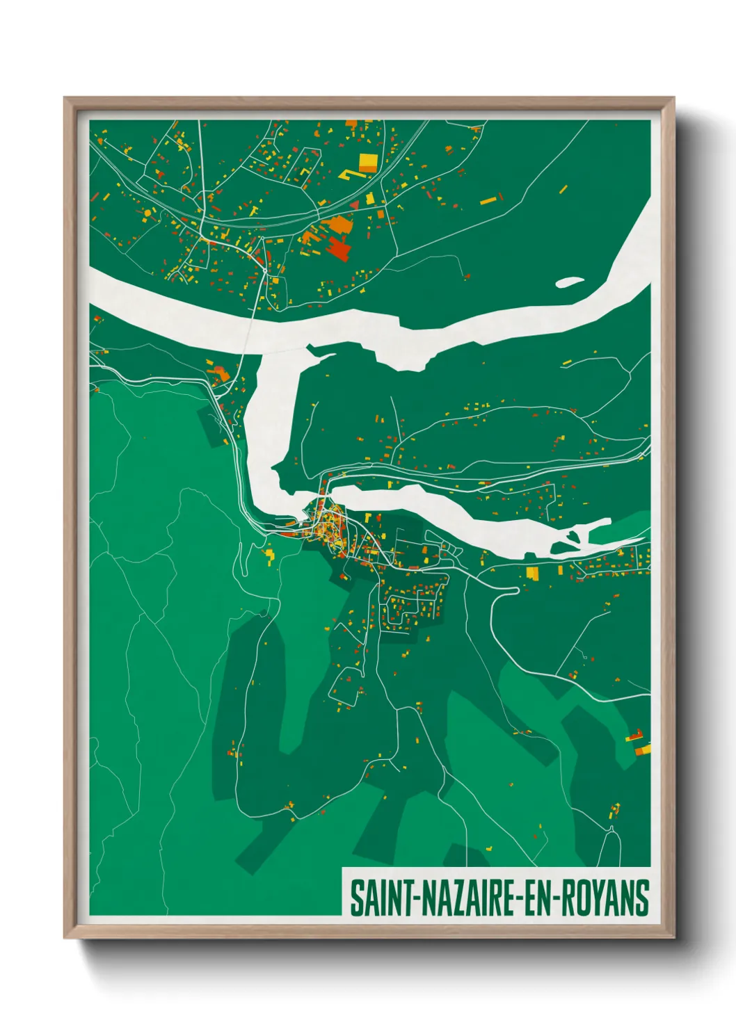 Un poster carteSaint-Nazaire-en-Royans